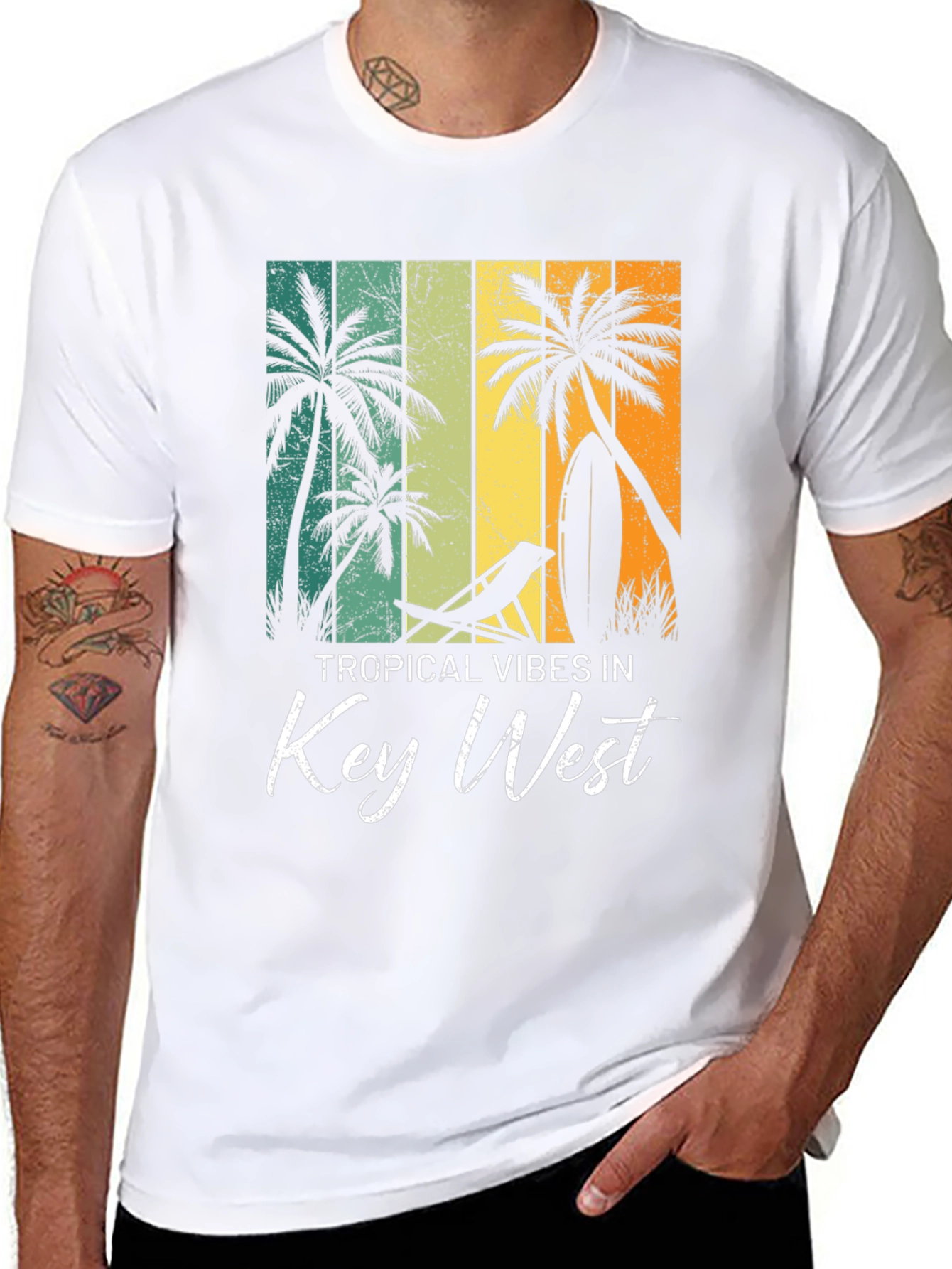 Tropical Vibes in Key West T-Shirt