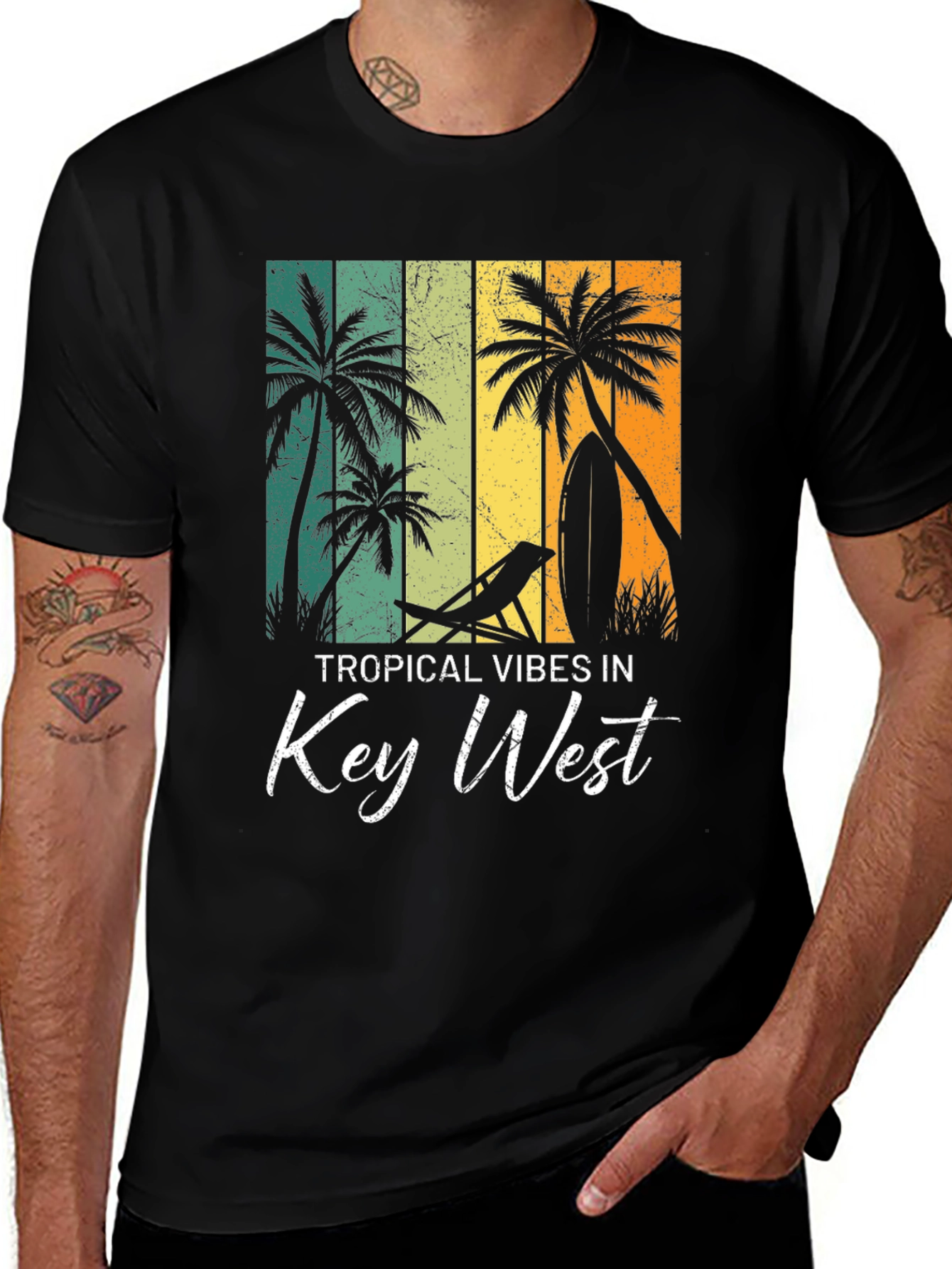Tropical Vibes in Key West T-Shirt