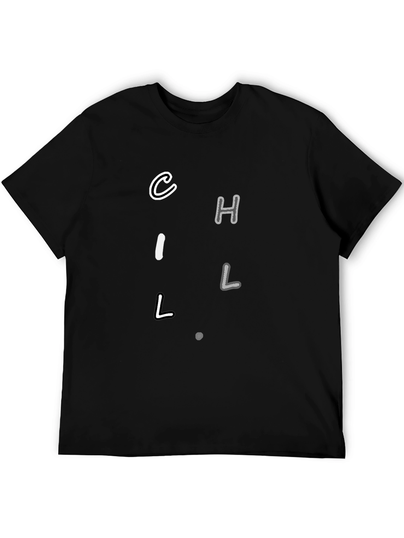 Chill Black T-Shirt for Men