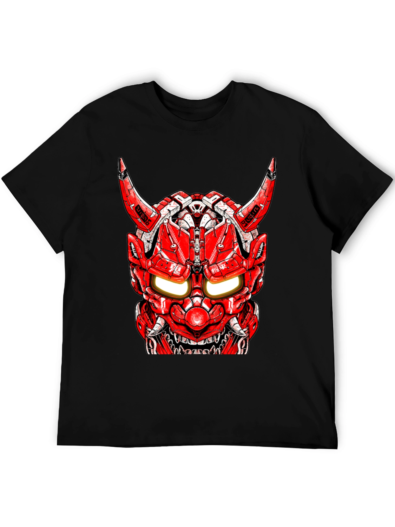 Cyberpunk Oni Mask Graphic Tee