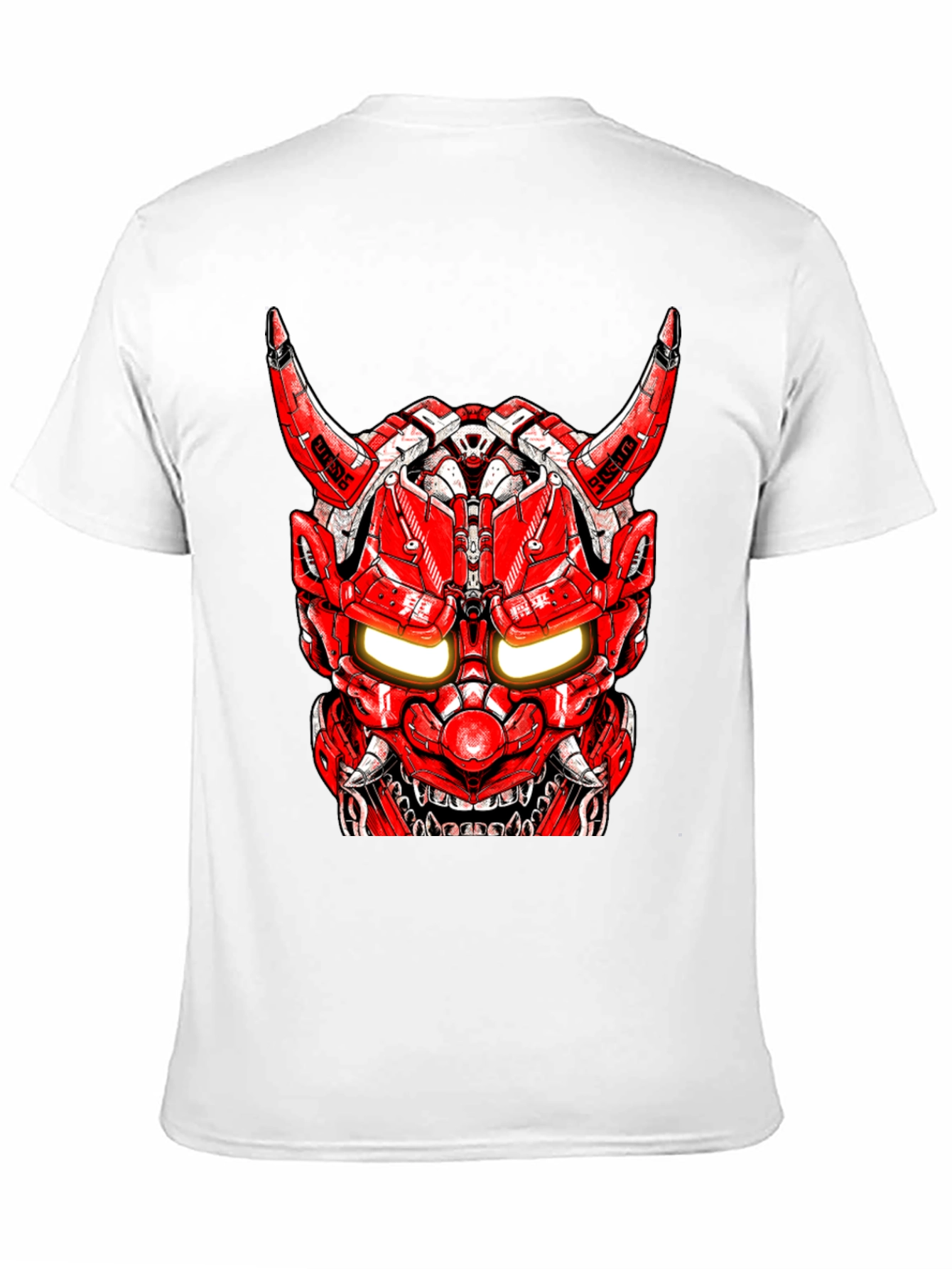 Cyberpunk Oni Mask Graphic Tee