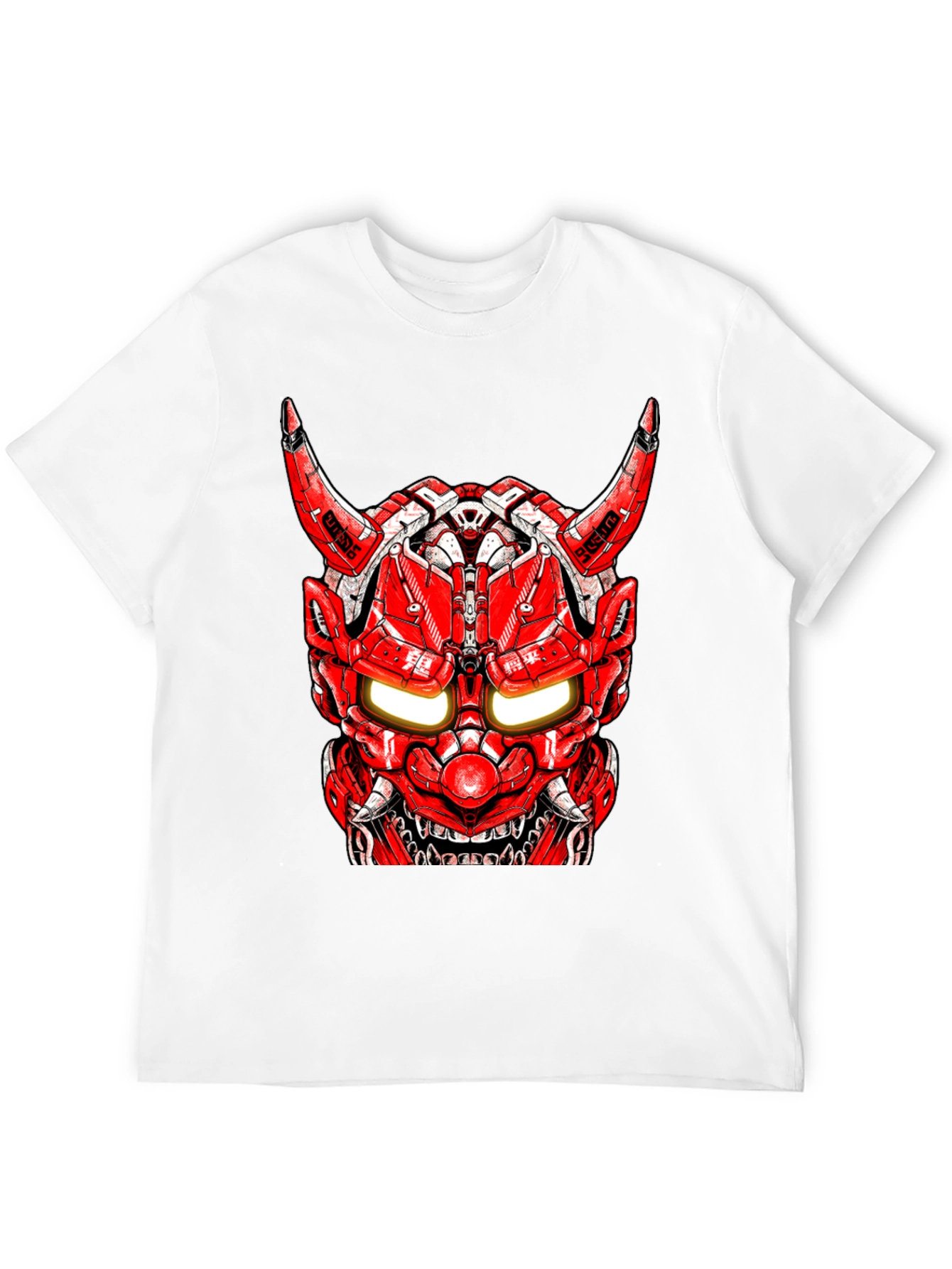 Cyberpunk Oni Mask Graphic Tee