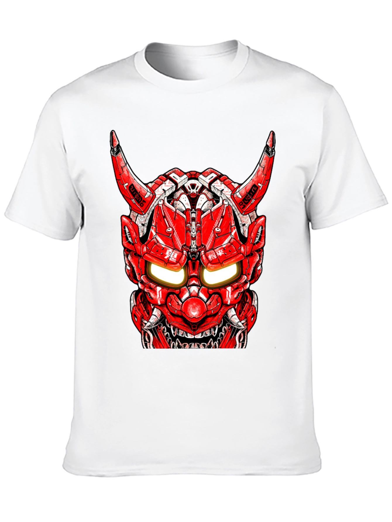 Cyberpunk Oni Mask Graphic Tee