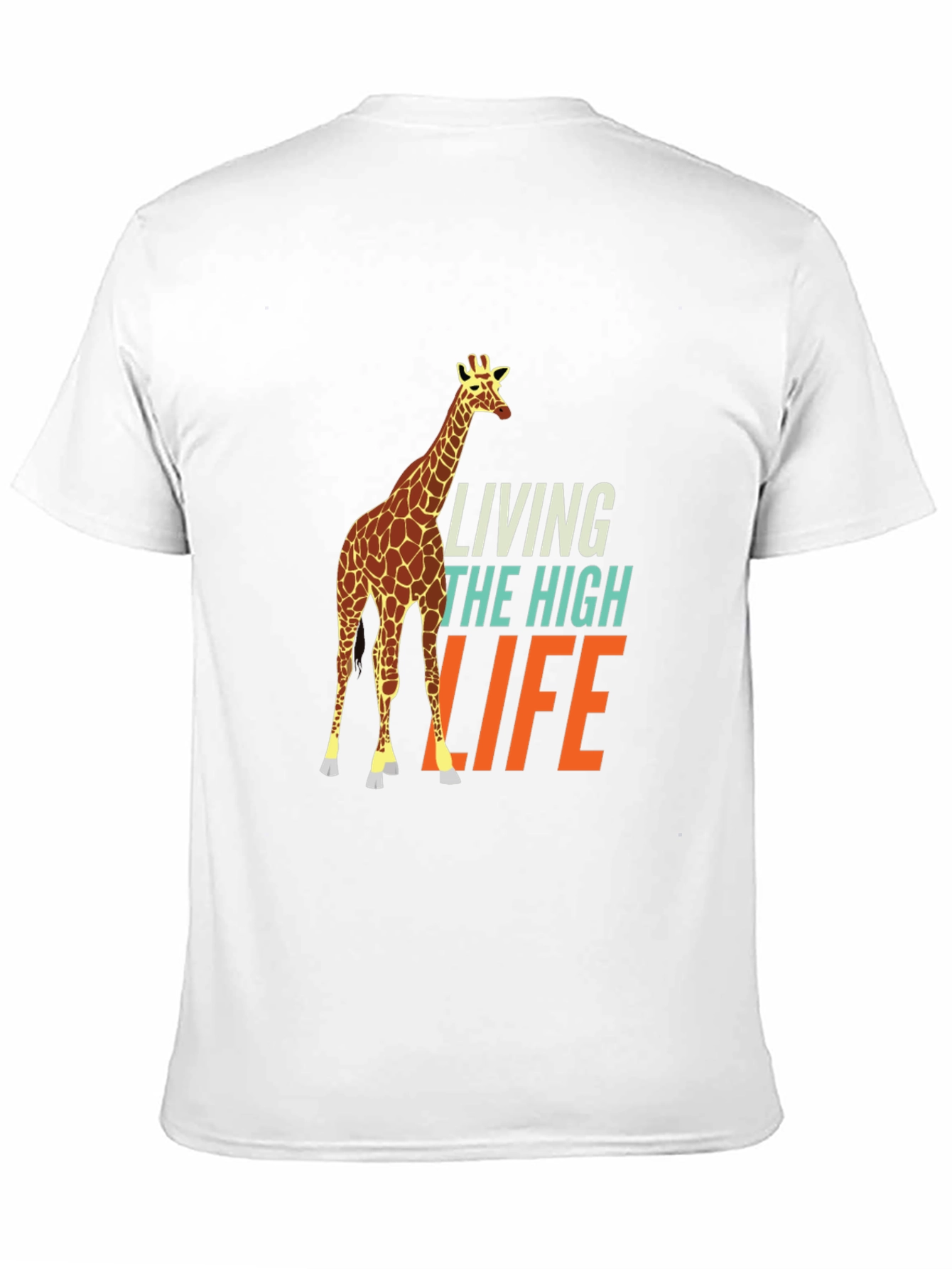 Living the High Life Giraffe Graphic Tee