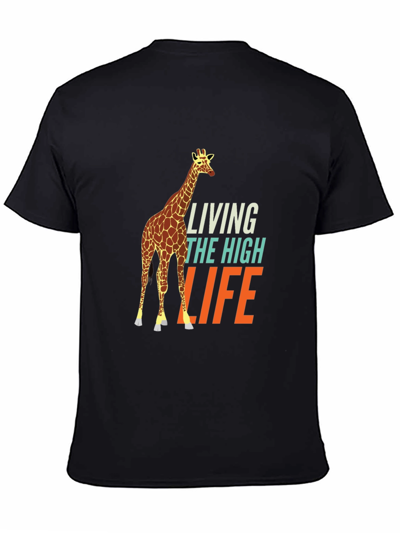 Living the High Life Giraffe Graphic Tee