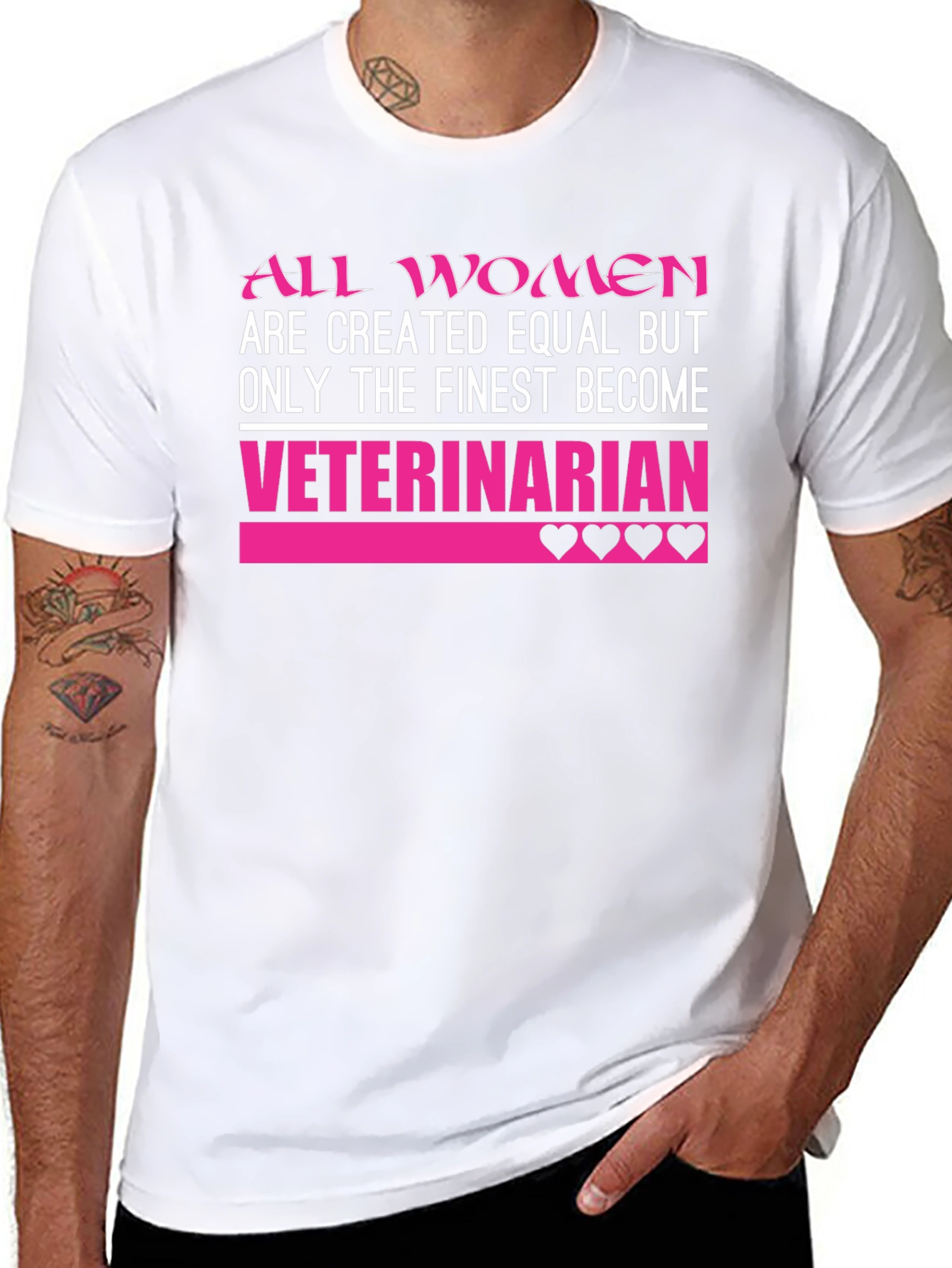 Finest Veterinarian Womens T-Shirt