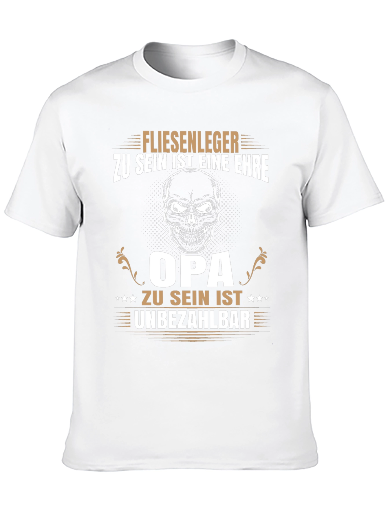 Tile Layer Grandpa Black T-Shirt