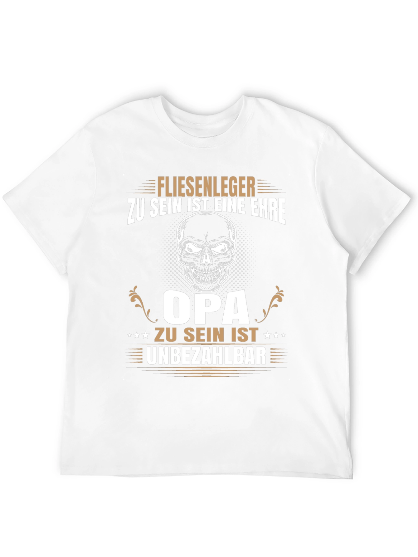 Tile Layer Grandpa Black T-Shirt