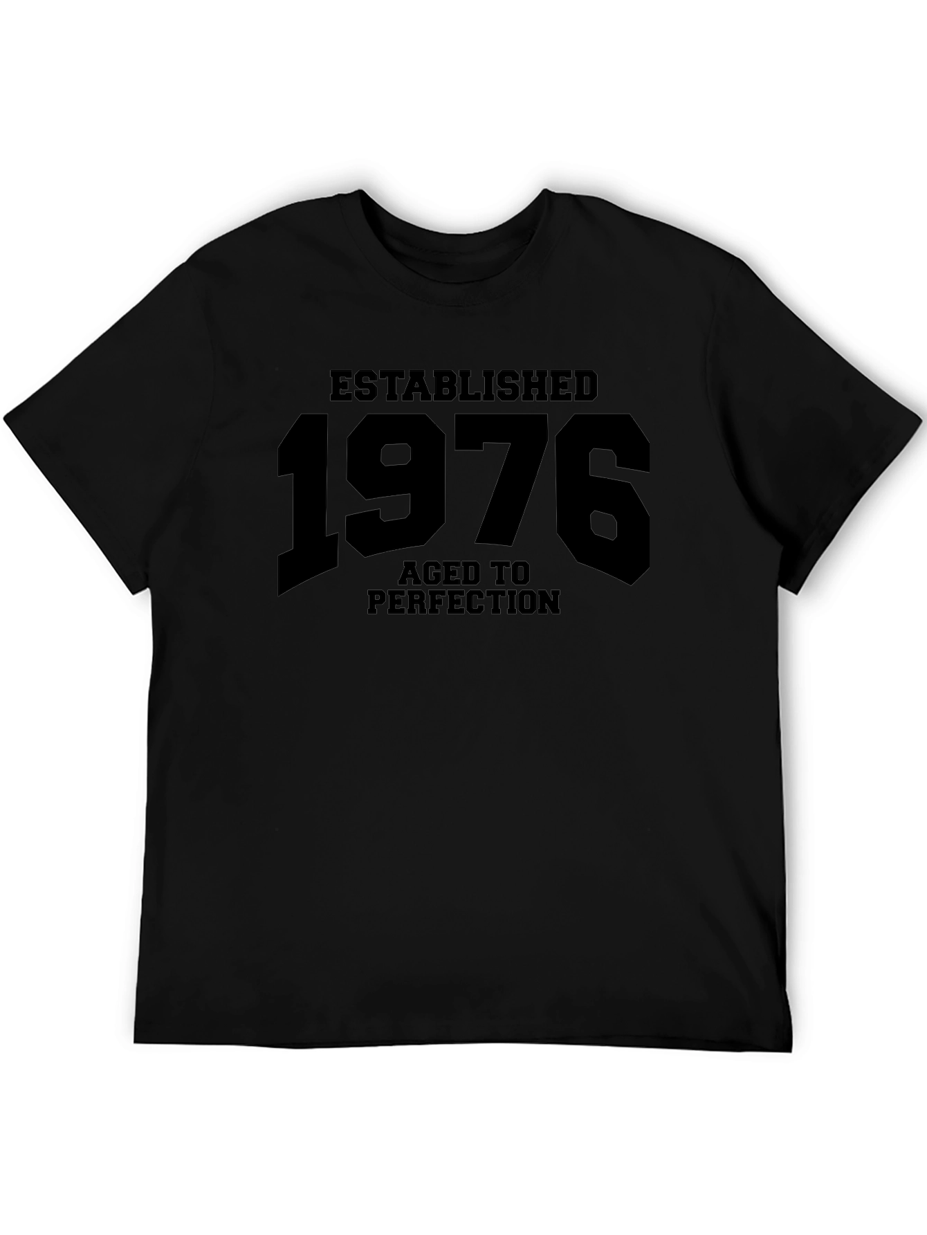 Established 1976 Aged to Perfection Black T-Shirt