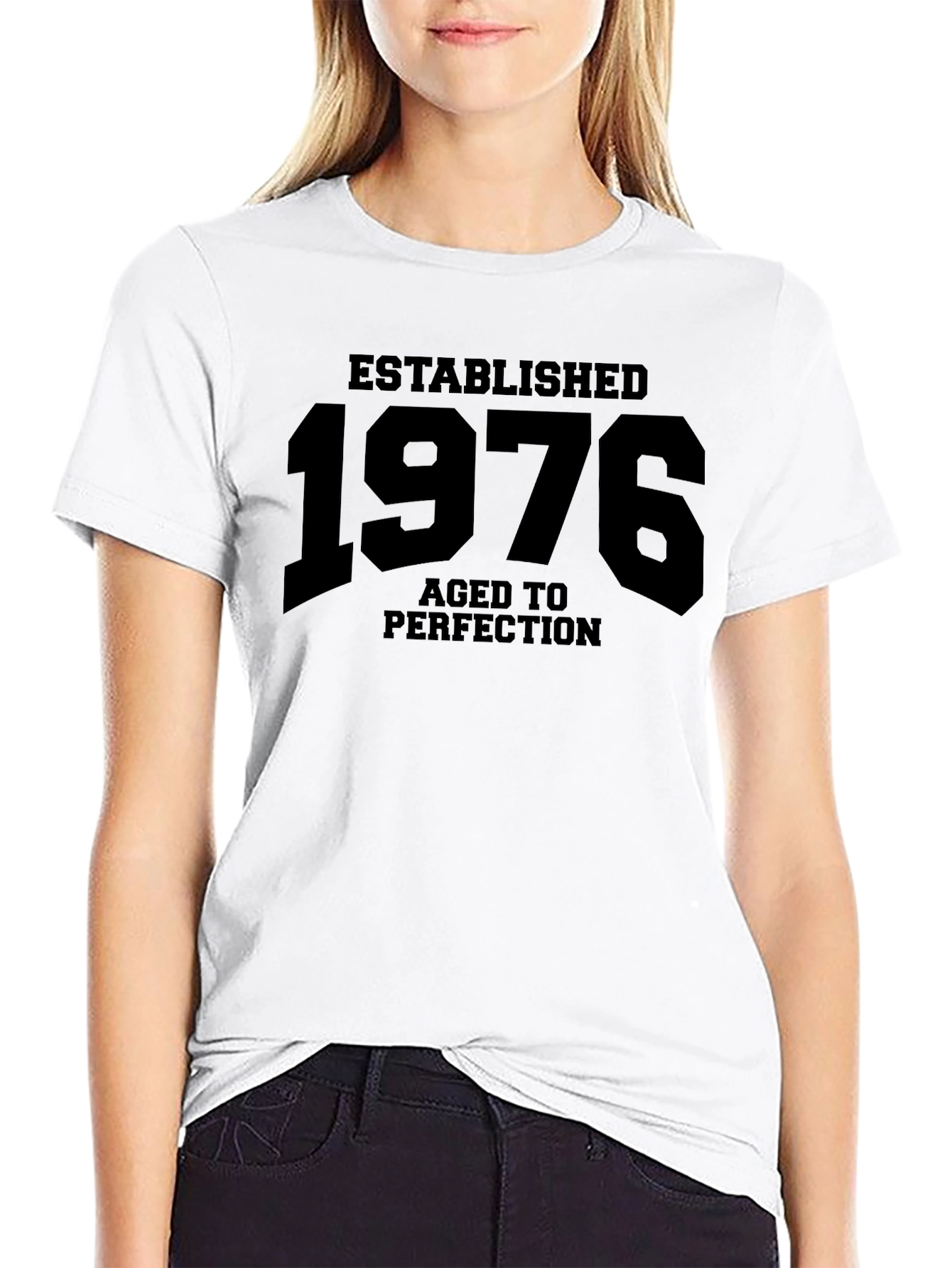 Established 1976 Aged to Perfection Black T-Shirt