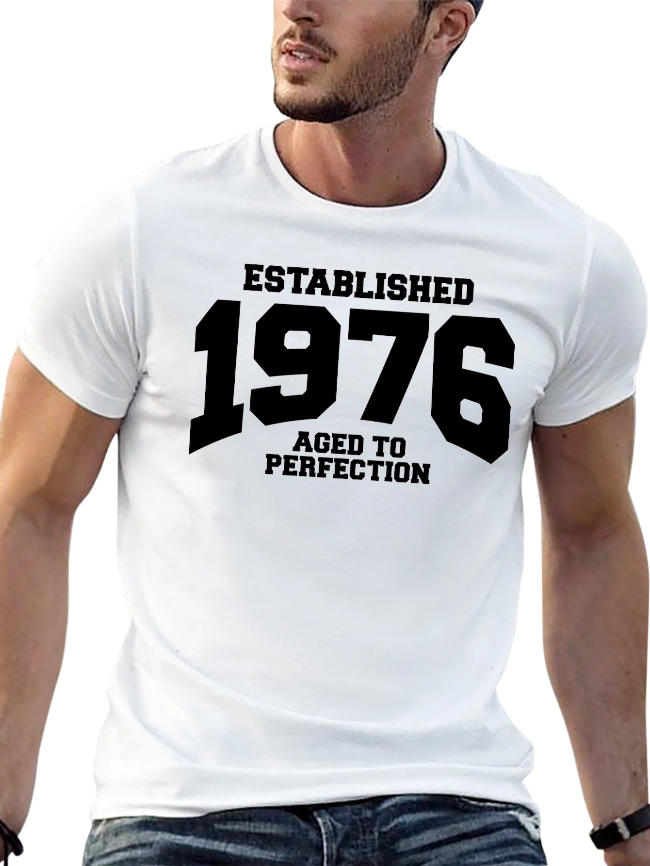 Established 1976 Aged to Perfection Black T-Shirt
