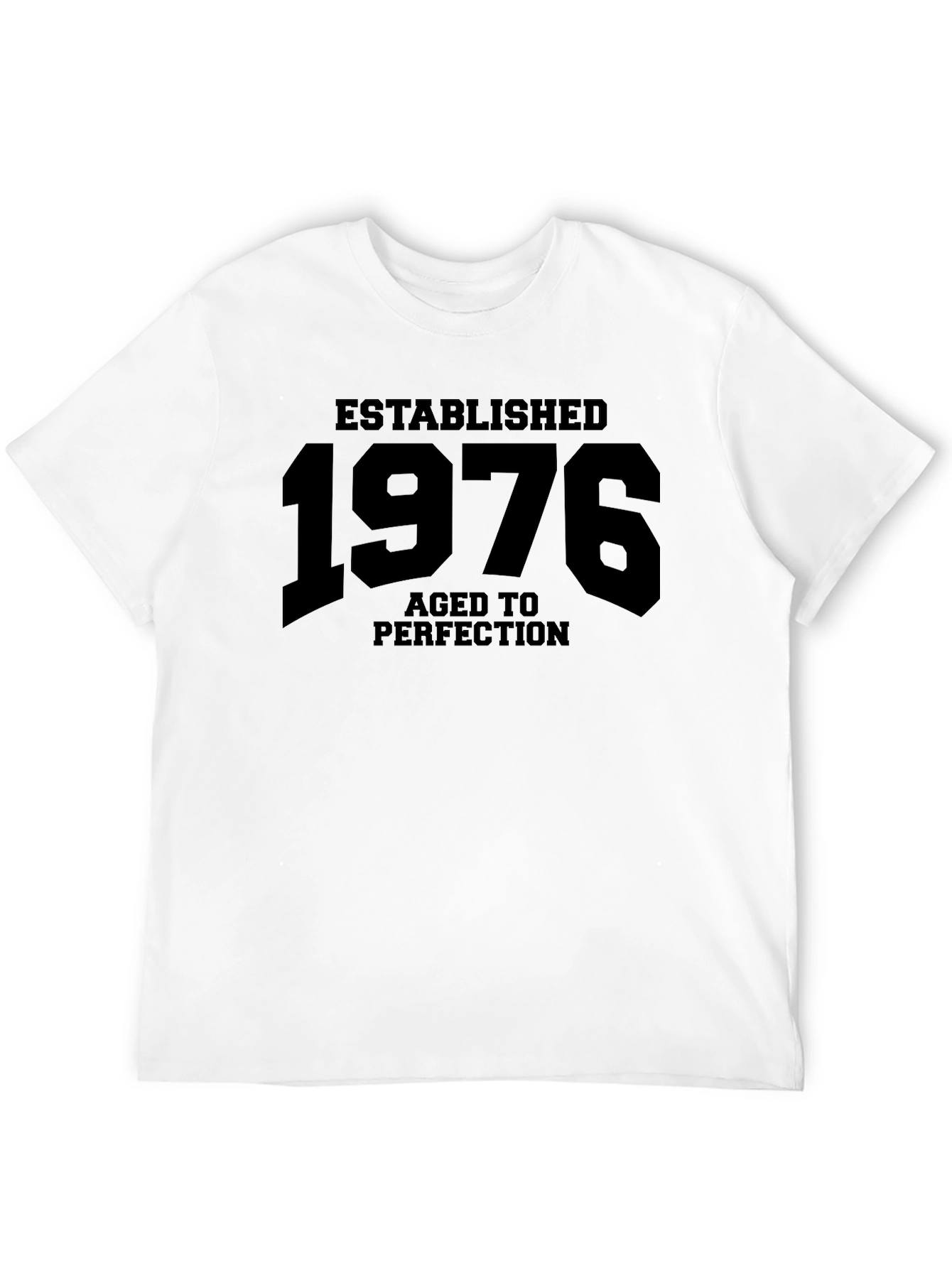 Established 1976 Aged to Perfection Black T-Shirt