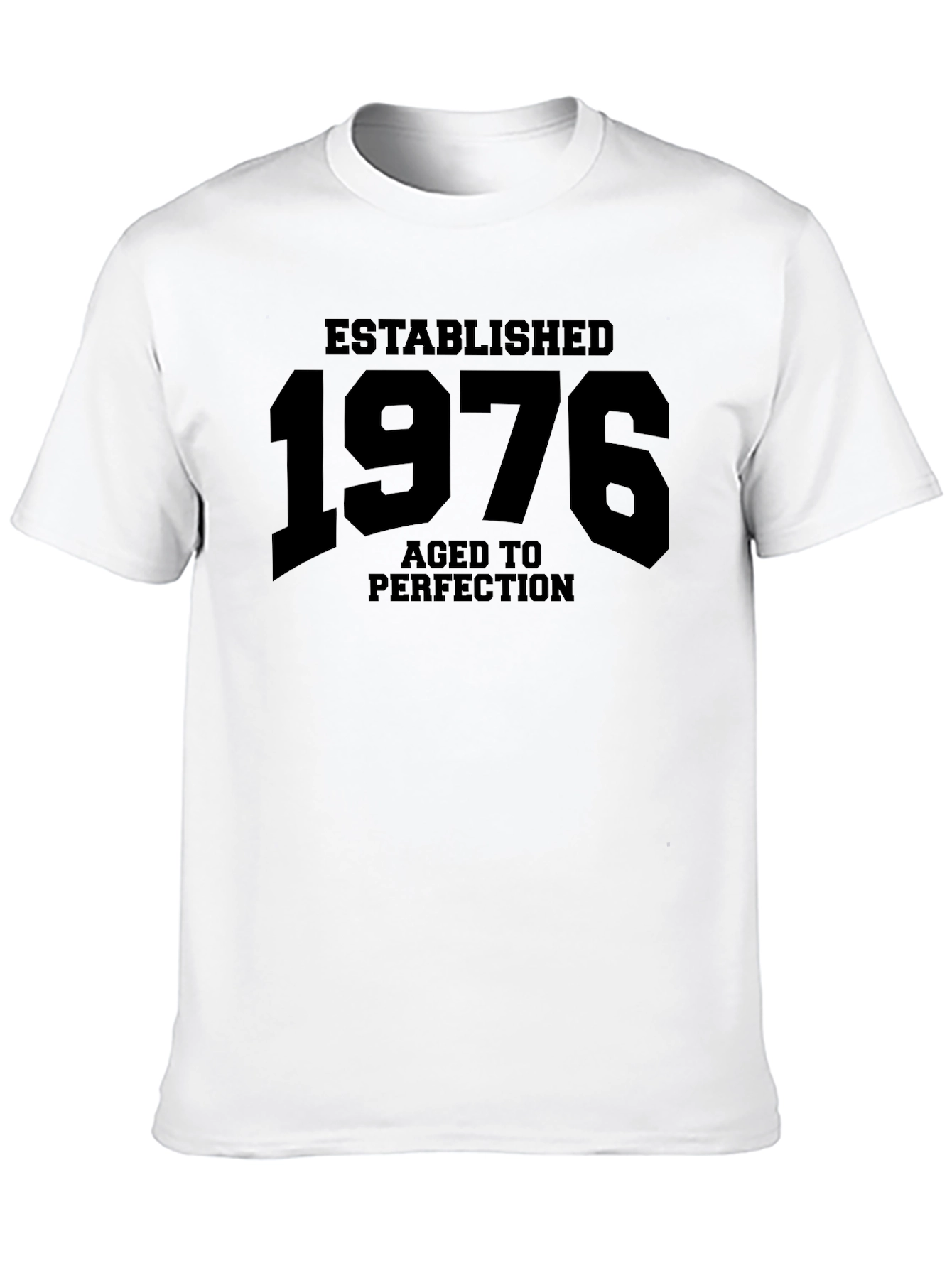 Established 1976 Aged to Perfection Black T-Shirt