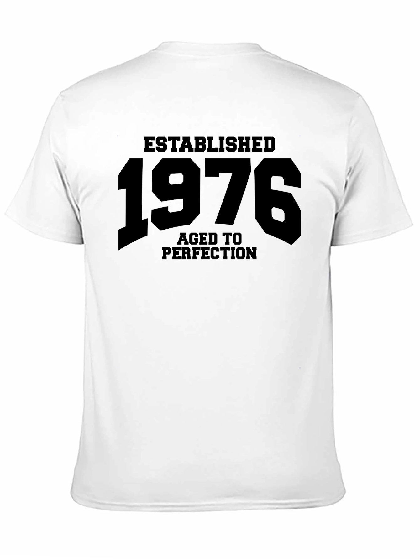 Established 1976 Aged to Perfection Black T-Shirt