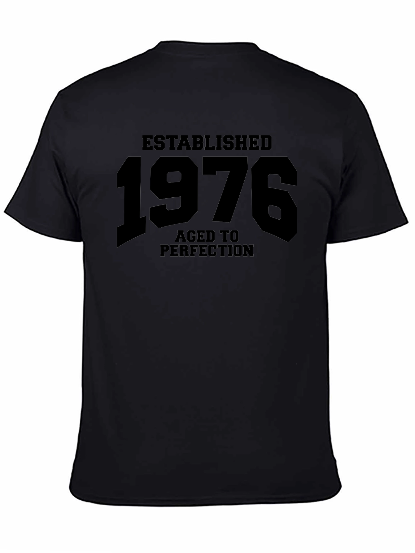 Established 1976 Aged to Perfection Black T-Shirt