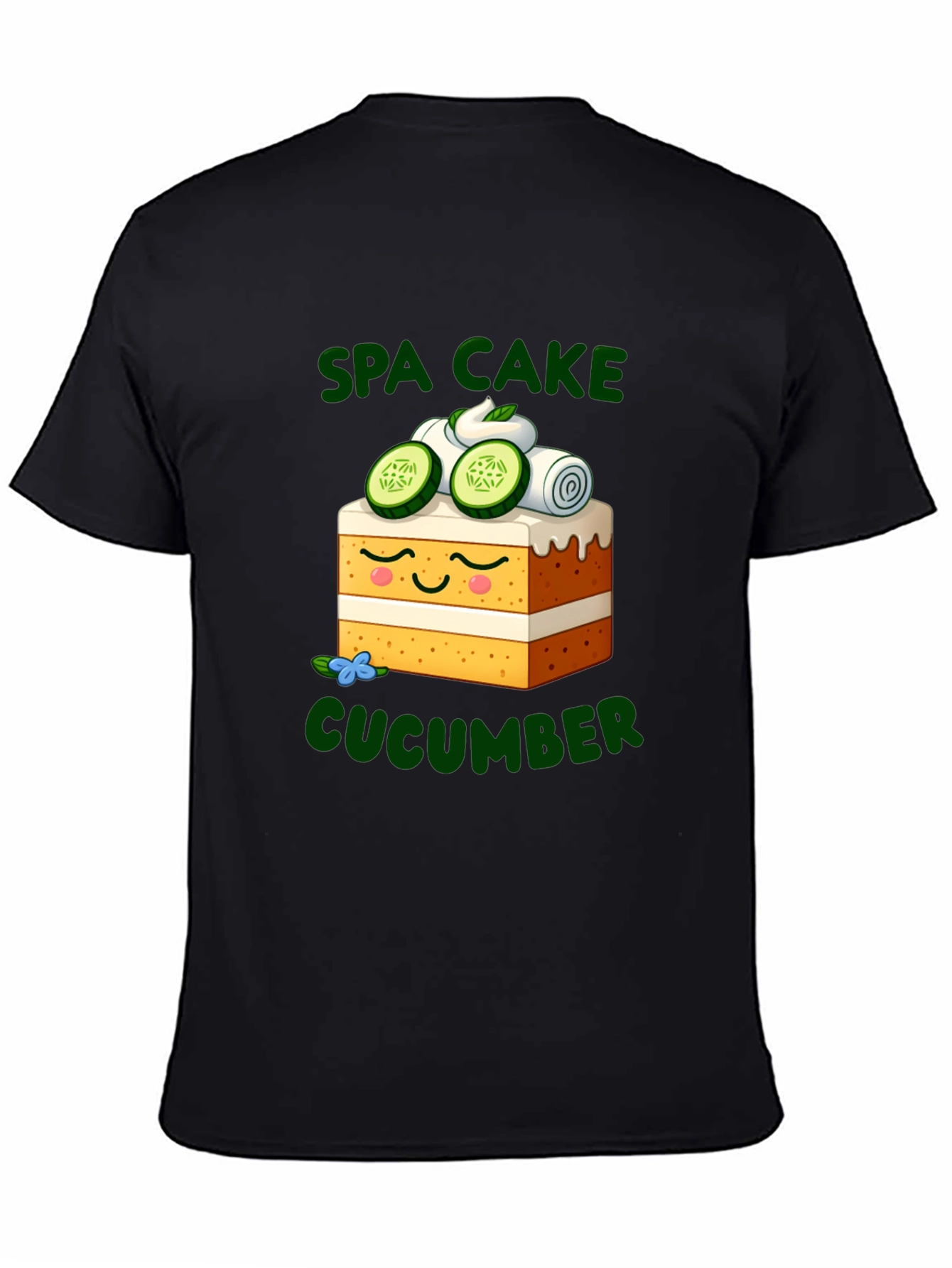 Spa Cake Cucumber Graphic T-Shirt