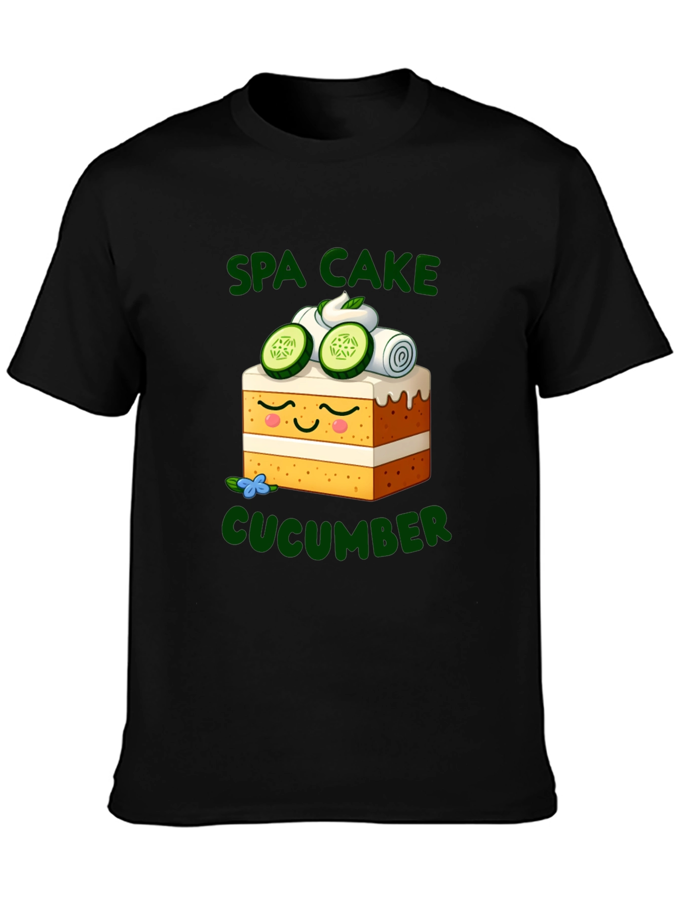 Spa Cake Cucumber Graphic T-Shirt