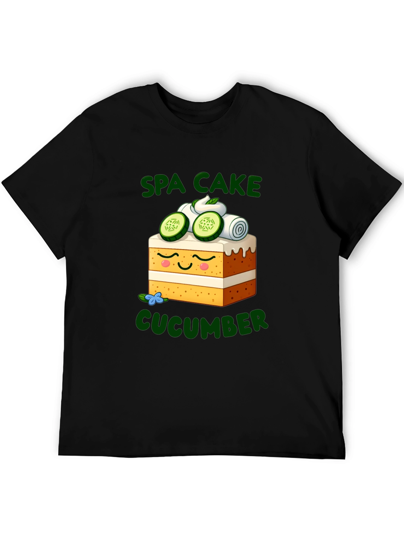Spa Cake Cucumber Graphic T-Shirt