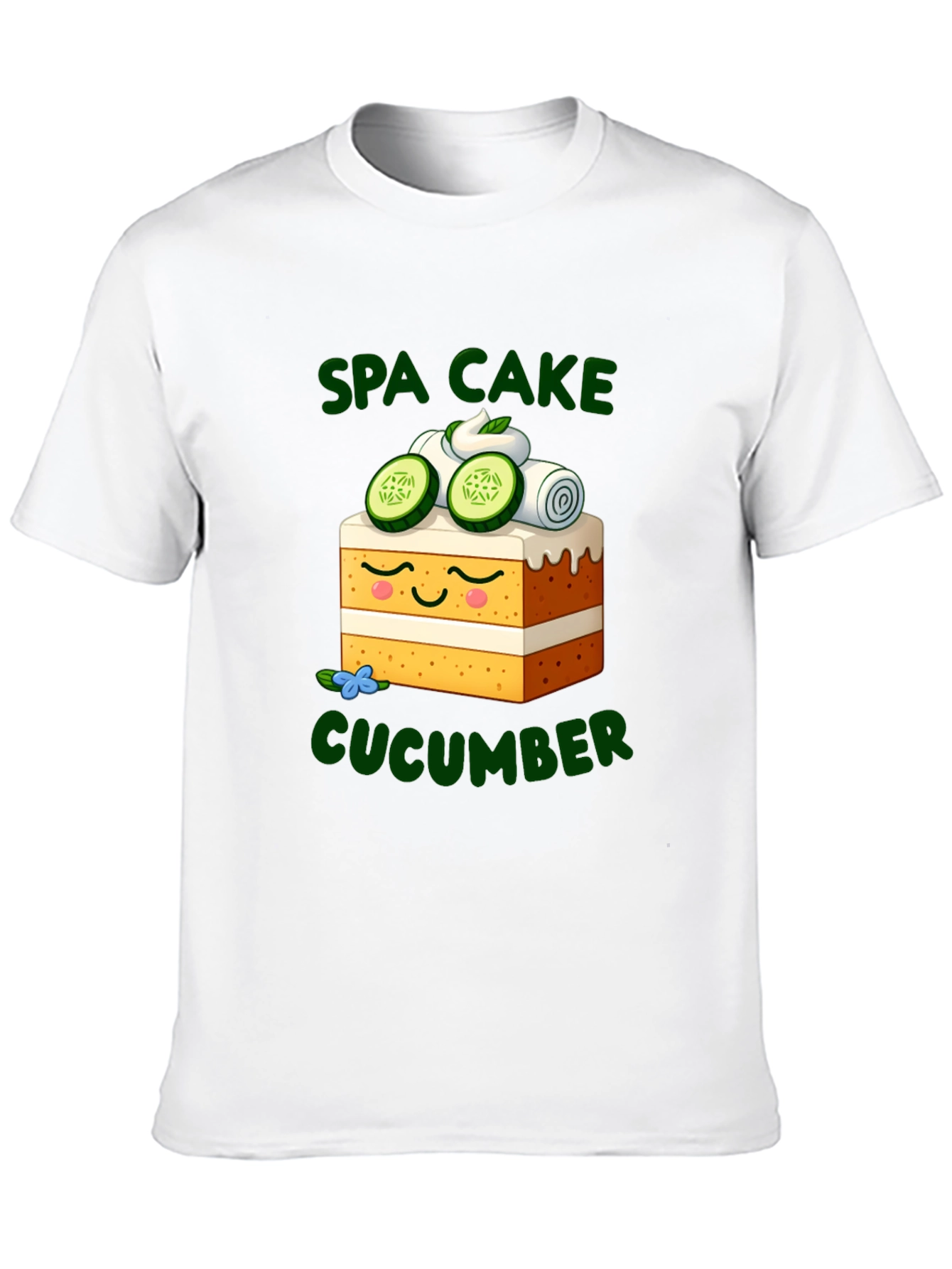 Spa Cake Cucumber Graphic T-Shirt