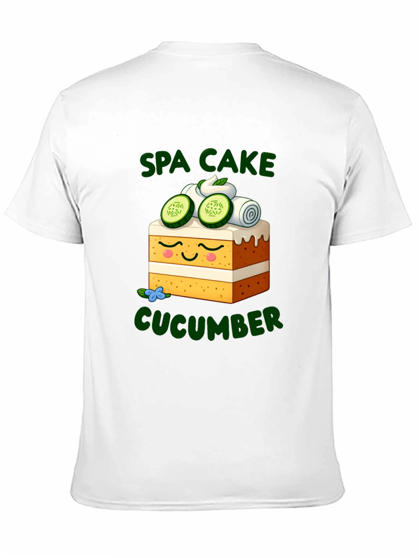 Spa Cake Cucumber Graphic T-Shirt
