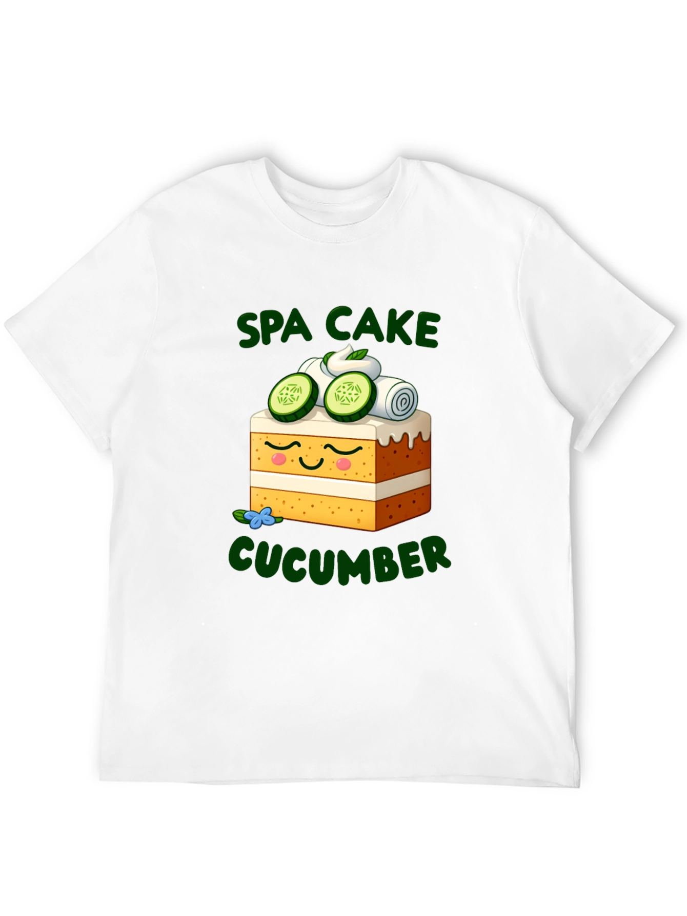 Spa Cake Cucumber Graphic T-Shirt