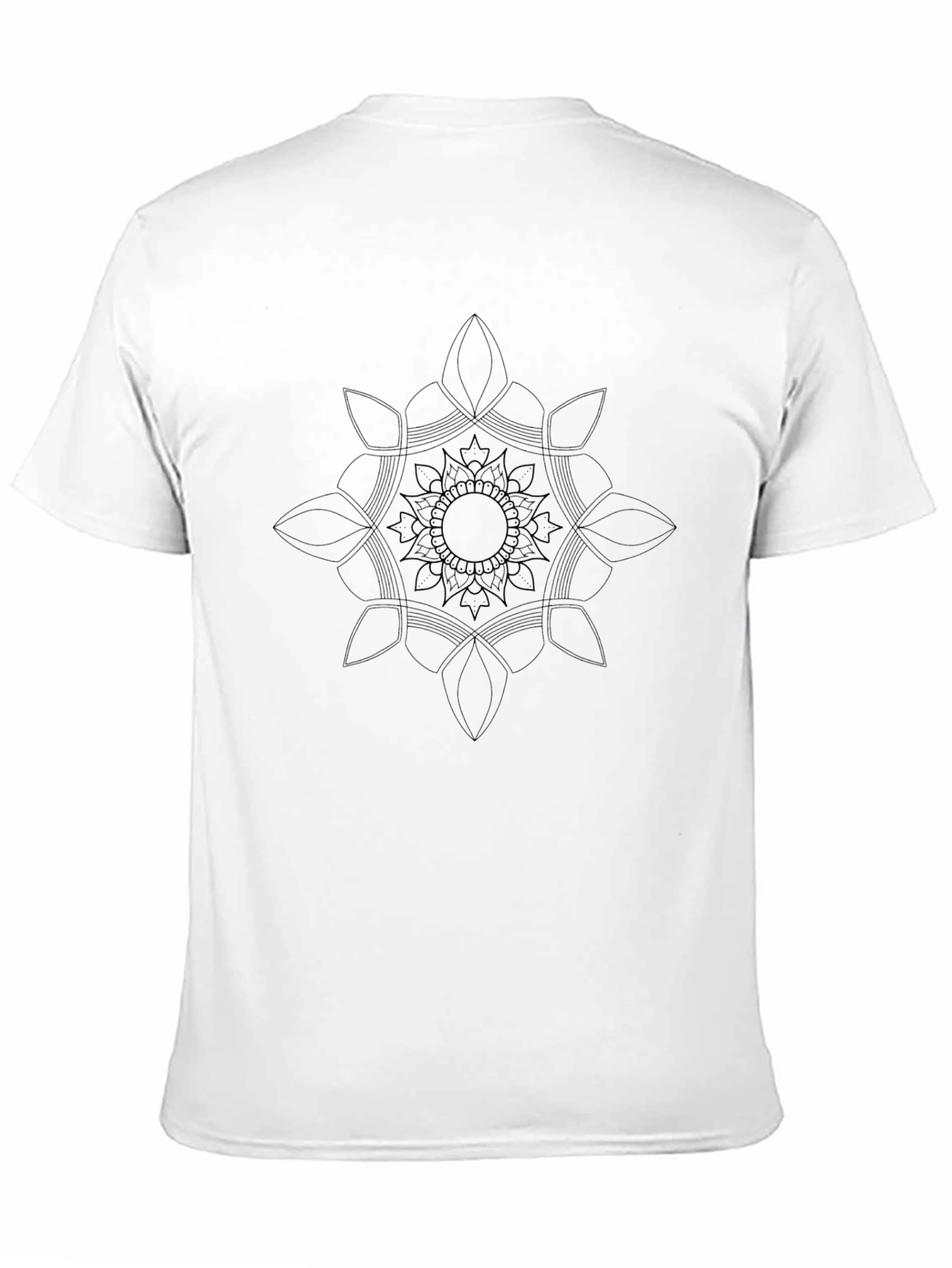 Black Mandala Print T-Shirt