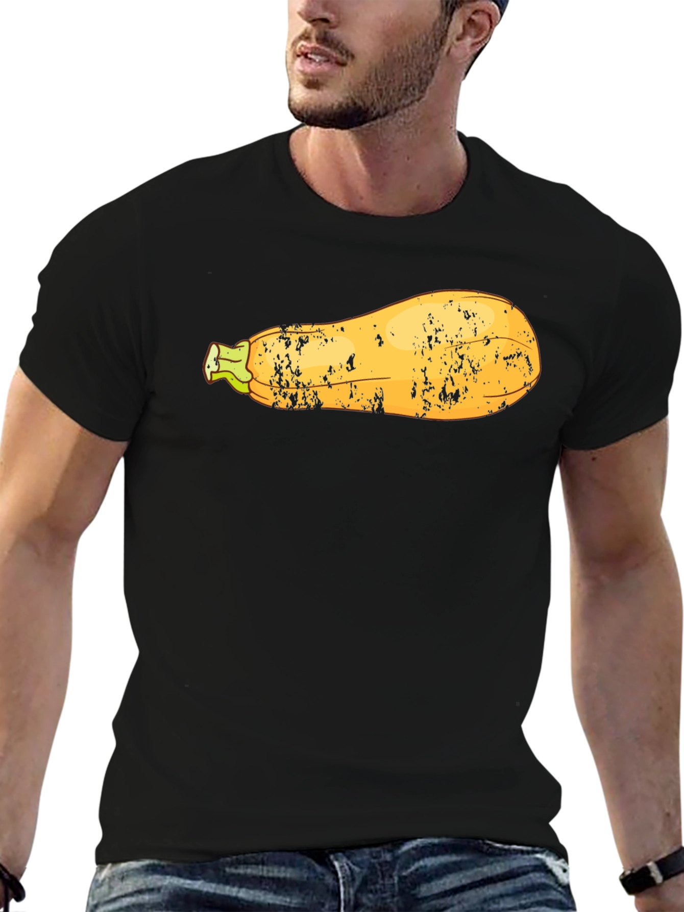 Funny Zucchini Graphic Tee - Unisex Black T-Shirt