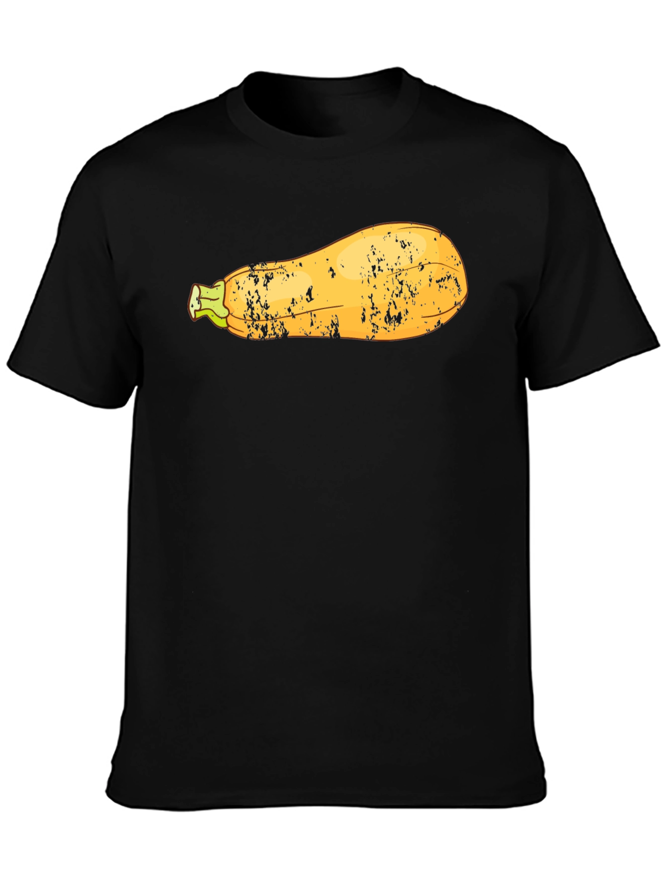 Funny Zucchini Graphic Tee - Unisex Black T-Shirt