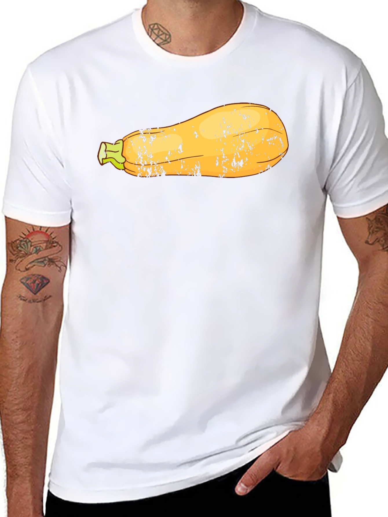 Funny Zucchini Graphic Tee - Unisex Black T-Shirt