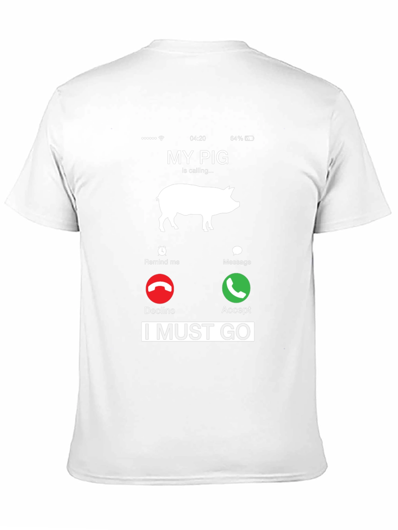 My Pig Is Calling T-Shirt Funny Animal Lover Tee