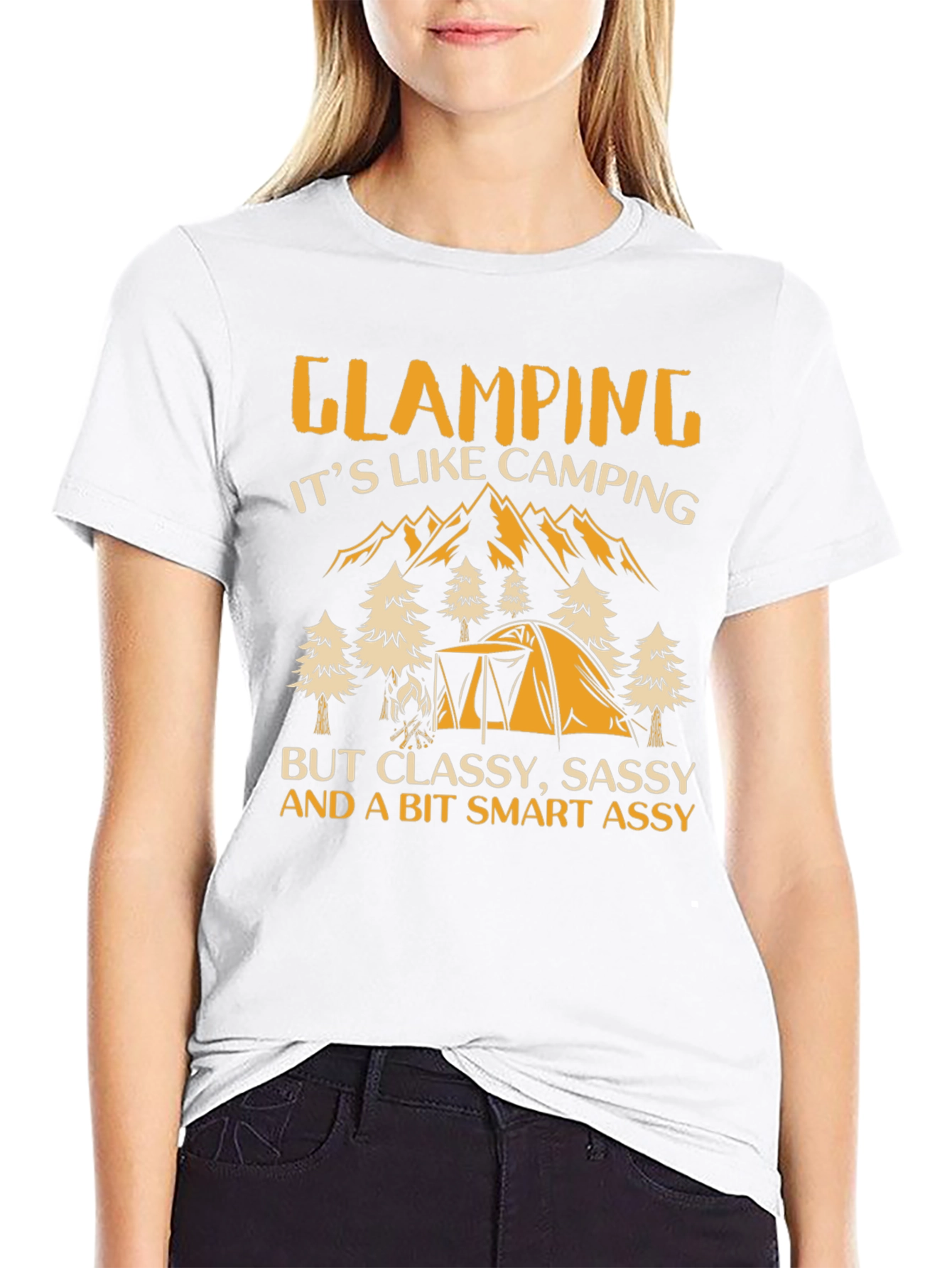Glamping Graphic Tee: Classy Sassy Smart Assy