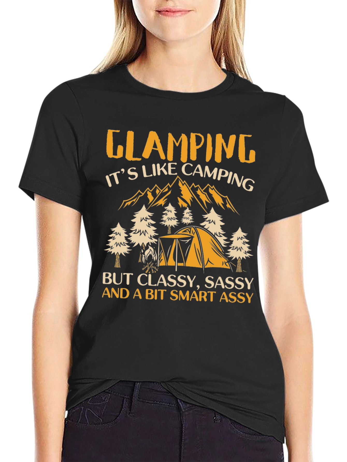 Glamping Graphic Tee: Classy Sassy Smart Assy