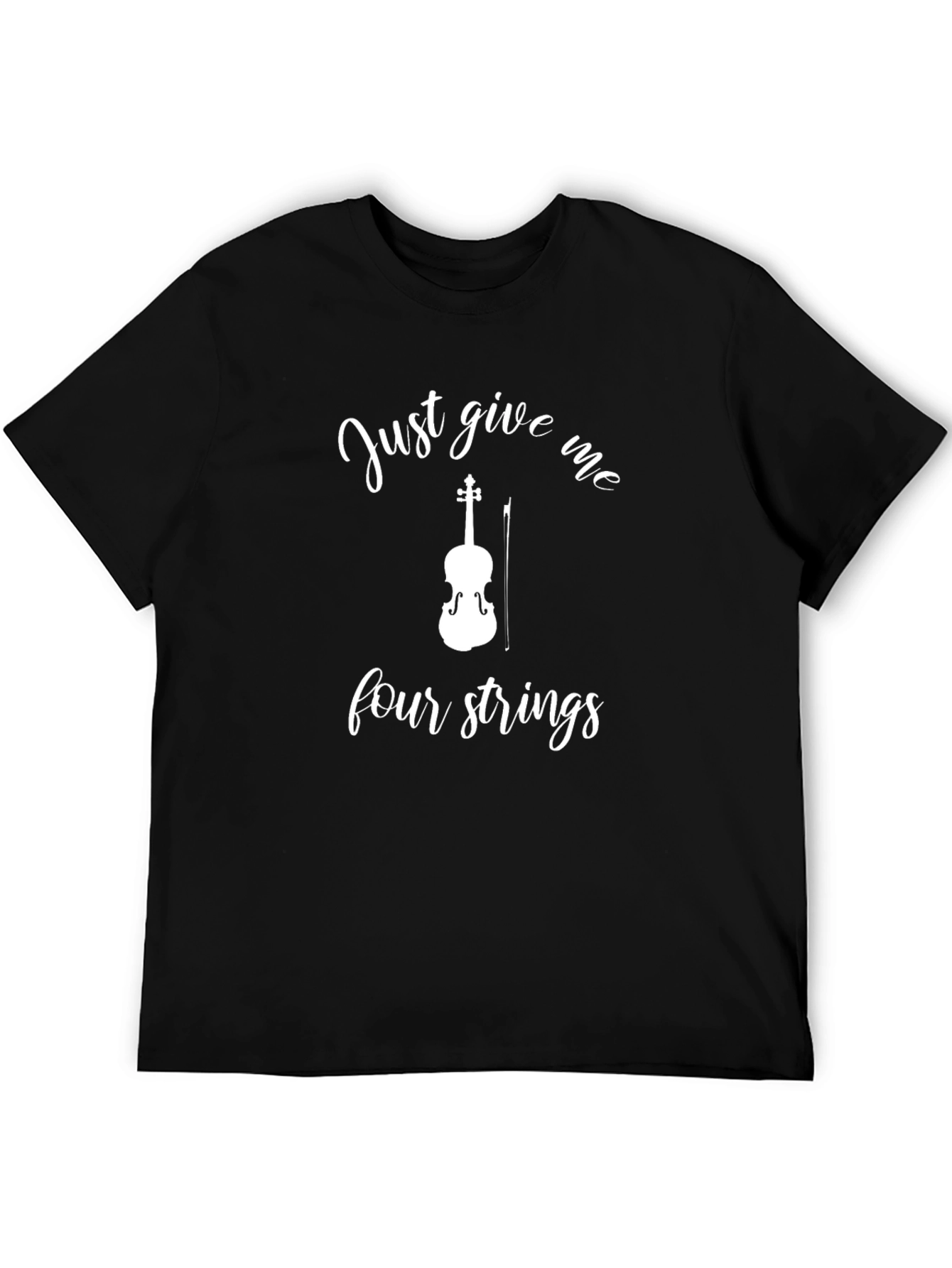 Violin Four Strings Graphic T-Shirt