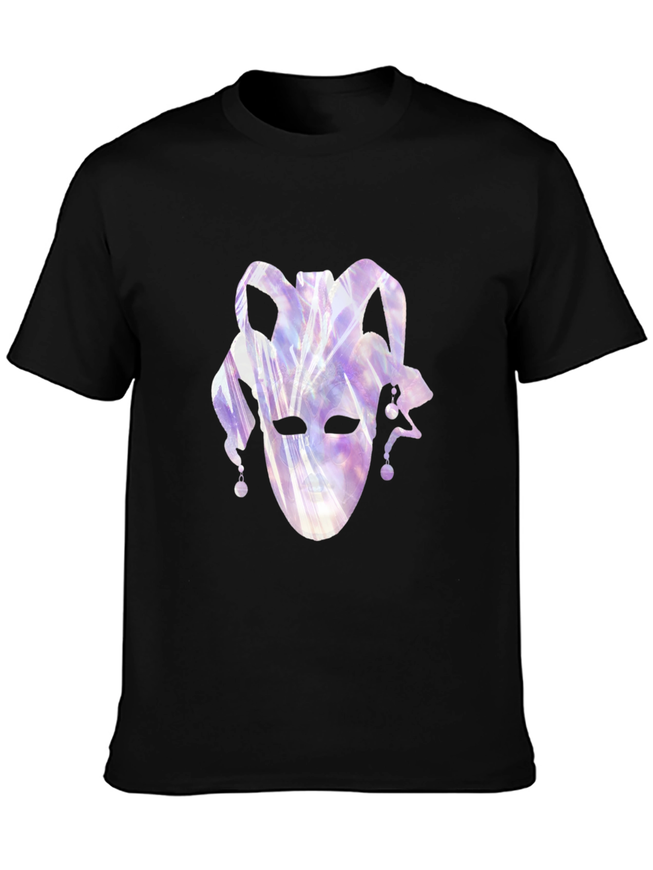 Jester Mask Graphic Black T-Shirt