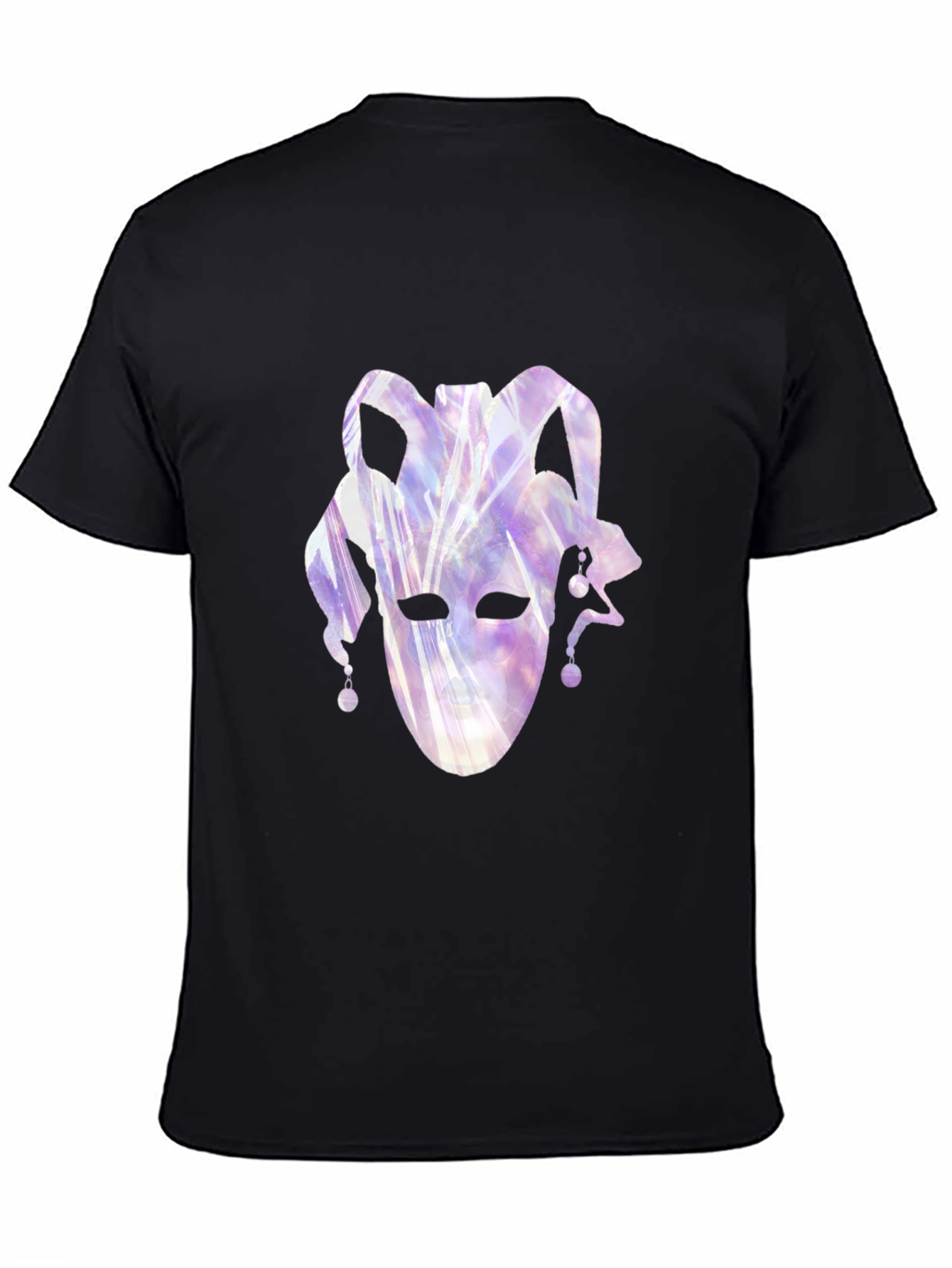 Jester Mask Graphic Black T-Shirt