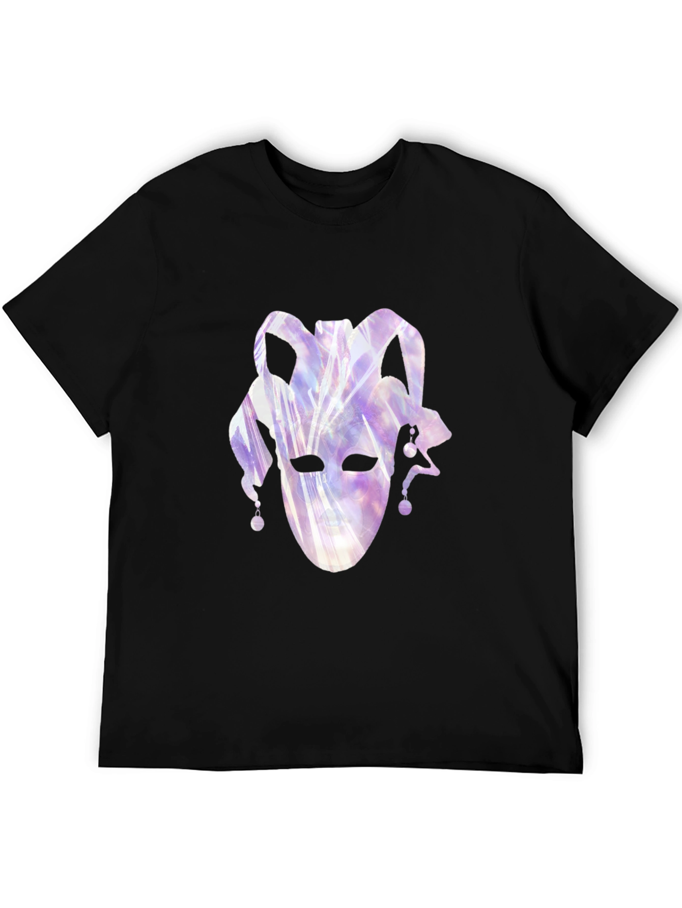 Jester Mask Graphic Black T-Shirt