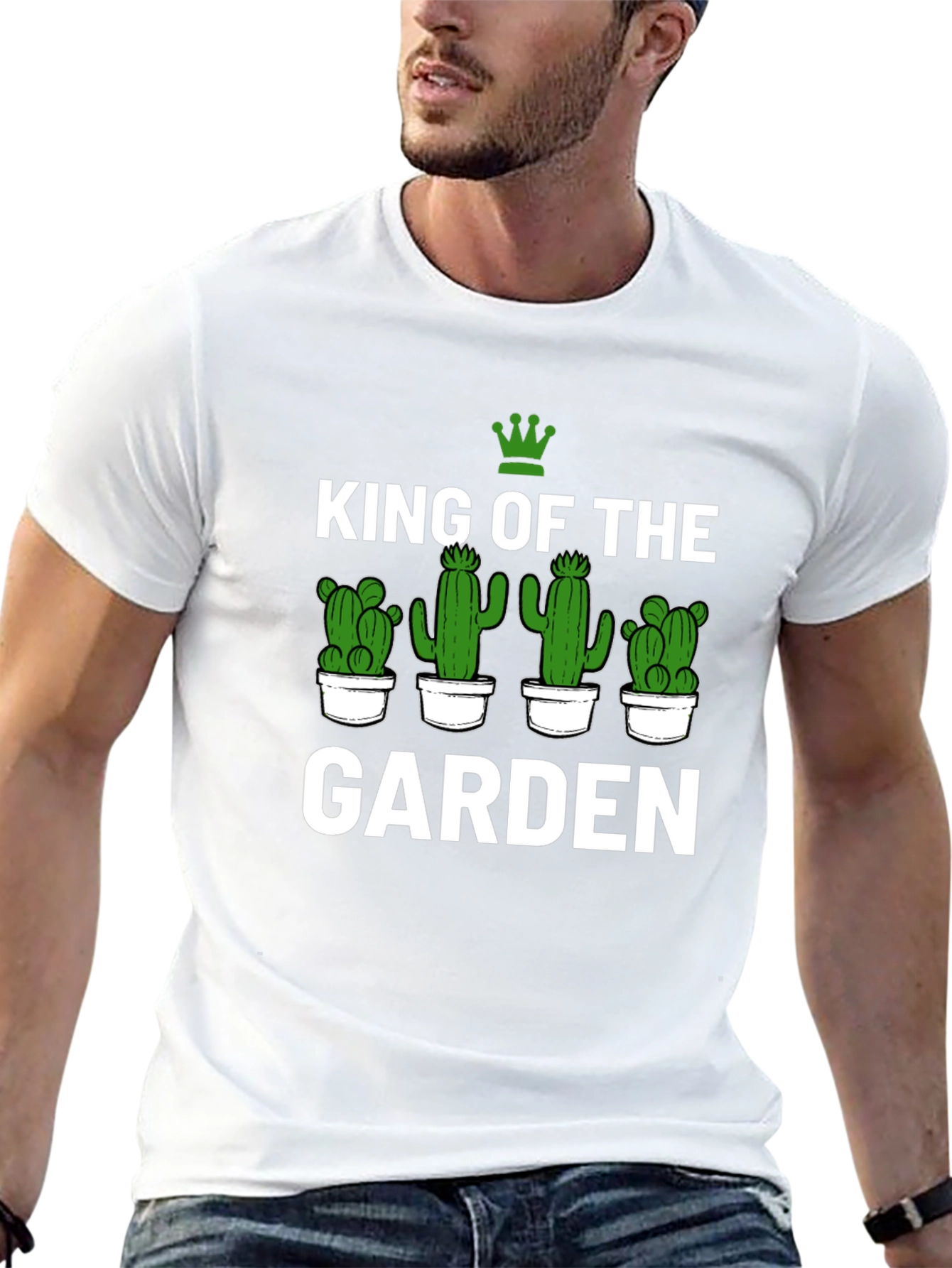 King of the Garden Cactus T-Shirt