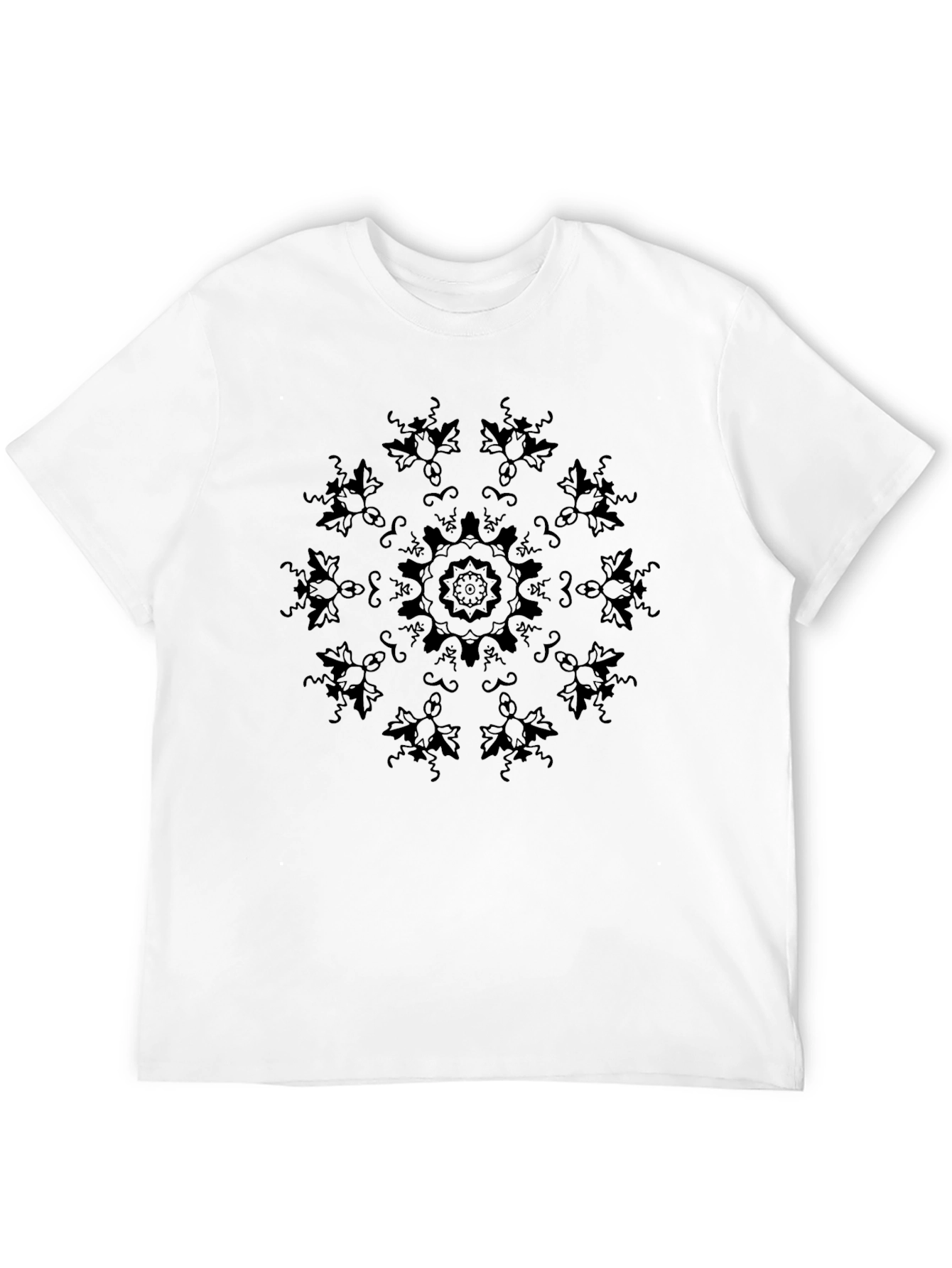 Black Mandala Graphic T-Shirt