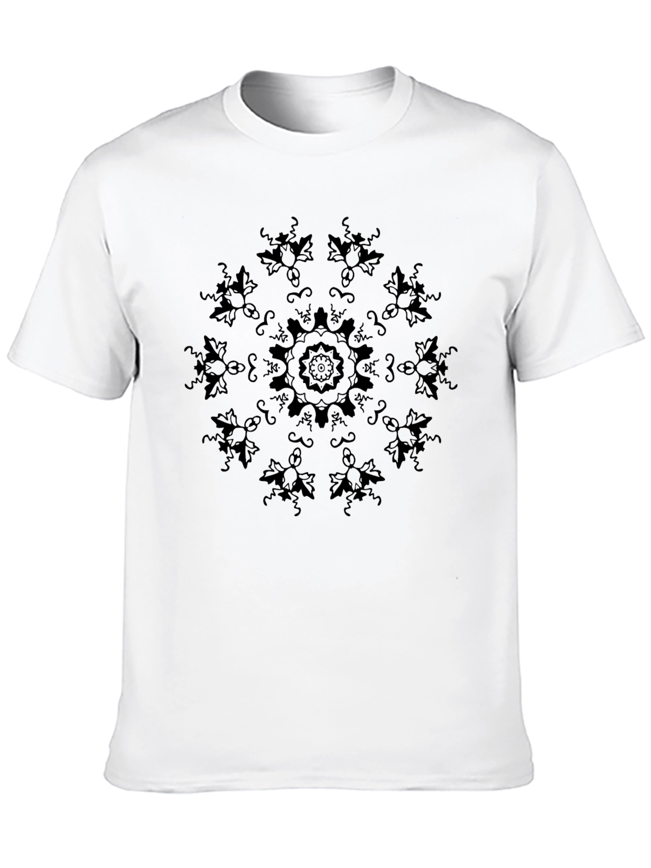Black Mandala Graphic T-Shirt