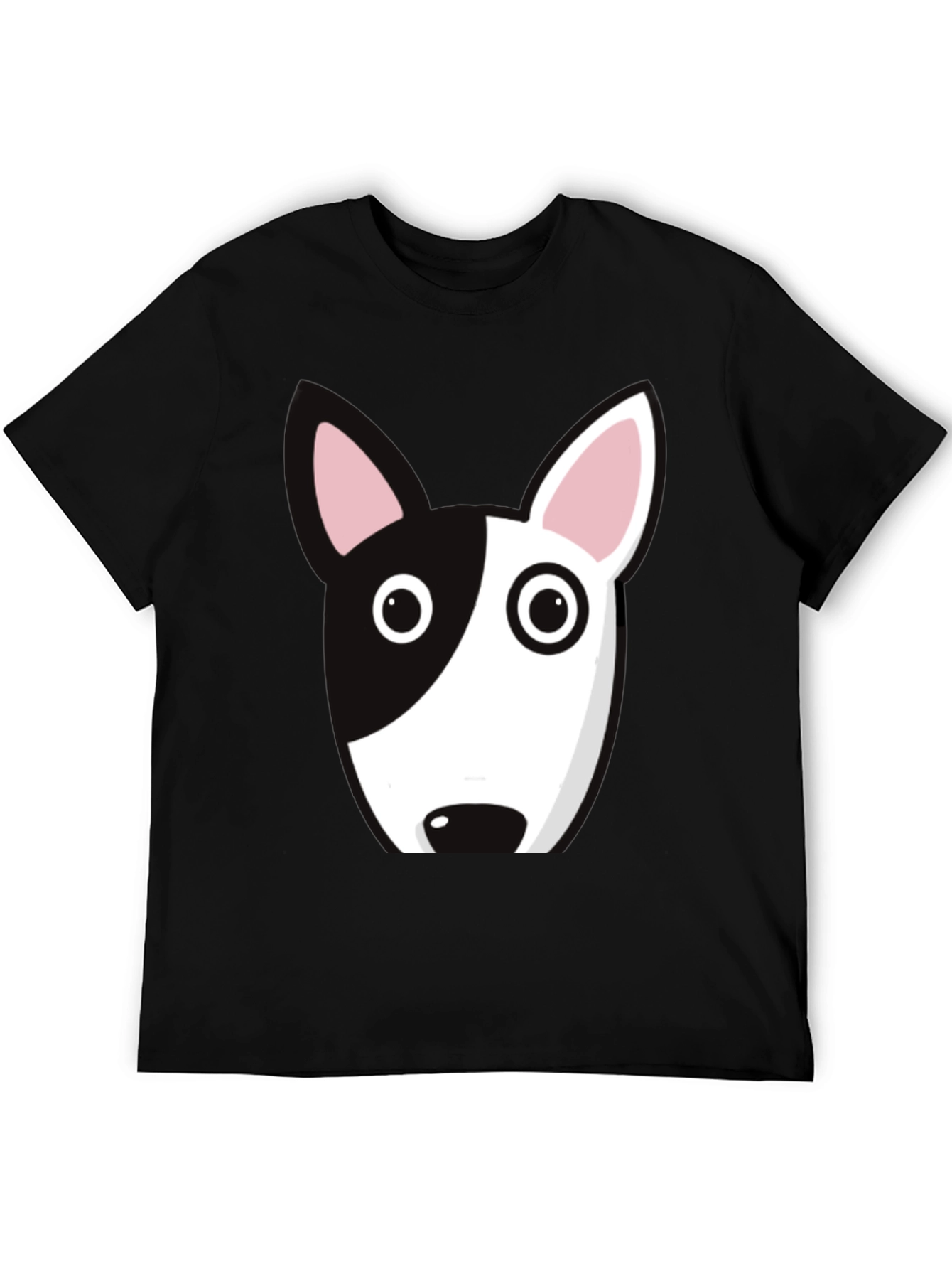 Dog Face Graphic Tee - Bull Terrier Style