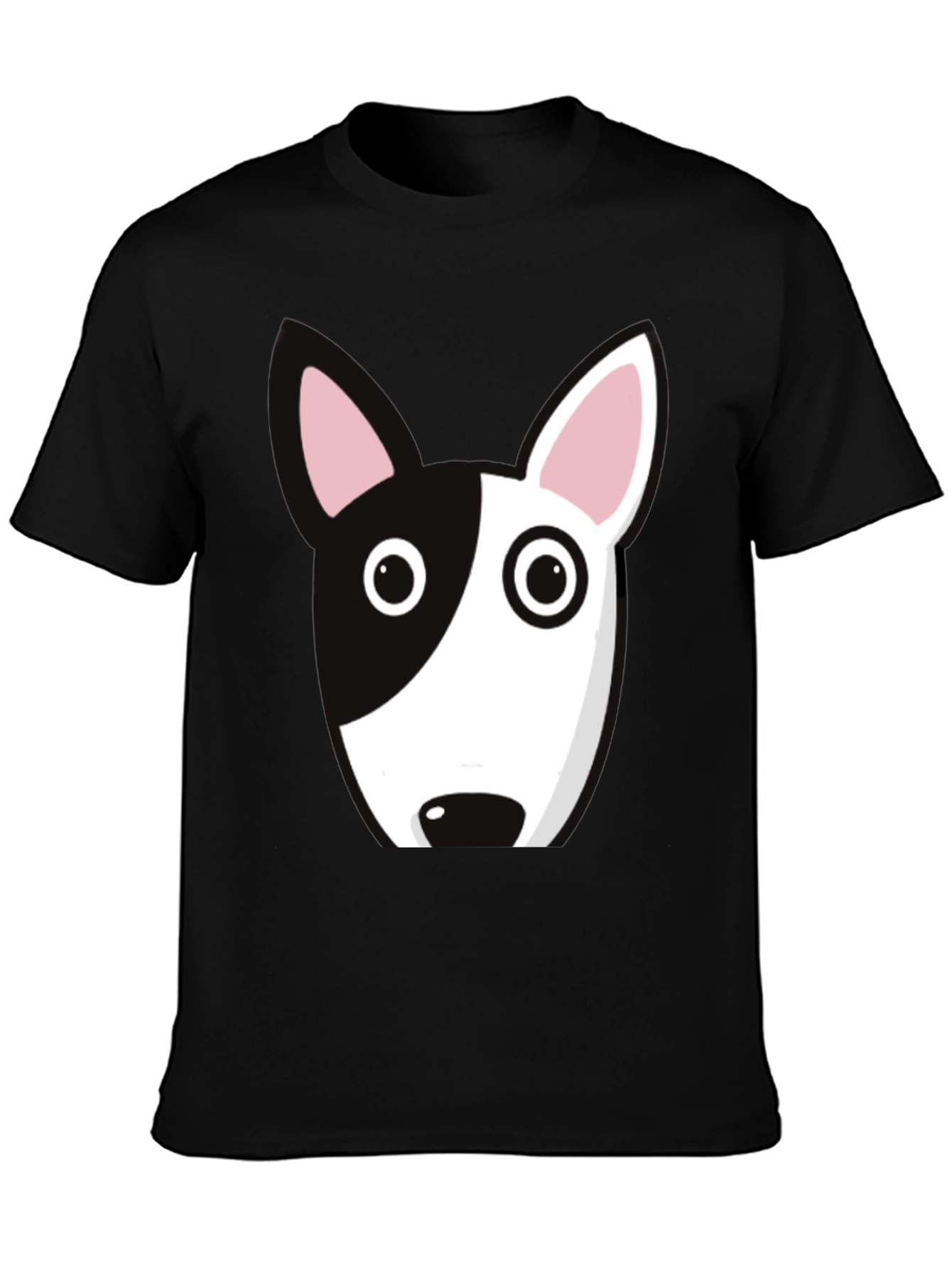 Dog Face Graphic Tee - Bull Terrier Style