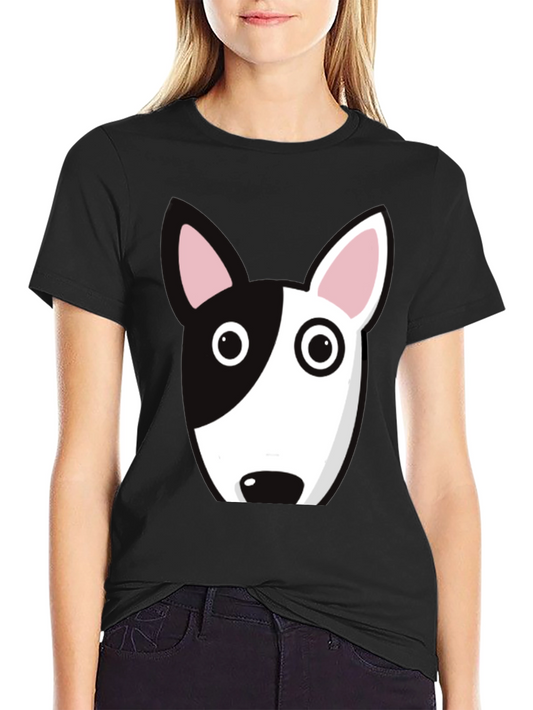 Dog Face Graphic Tee - Bull Terrier Style