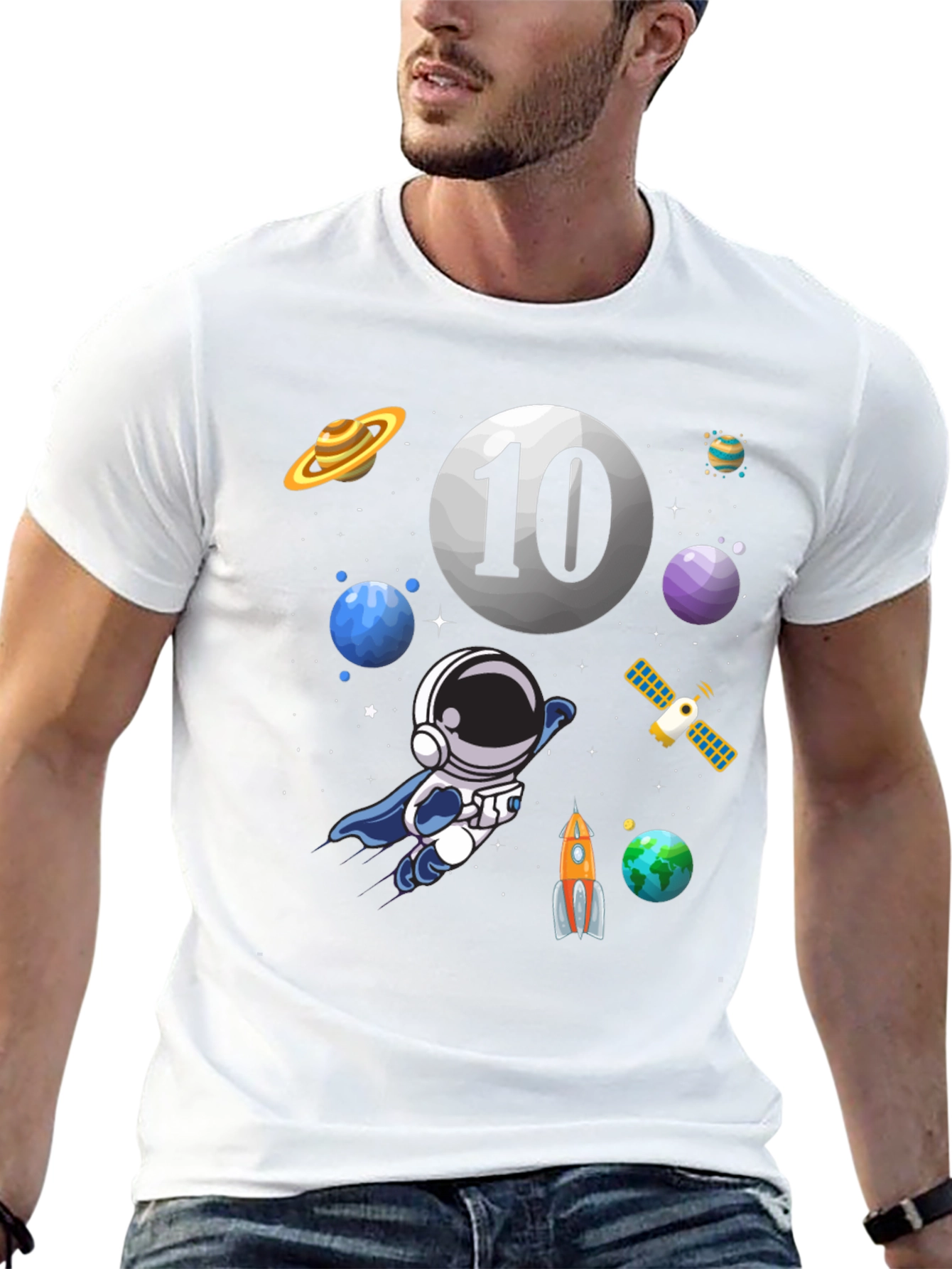Astronaut 10th Birthday T-Shirt