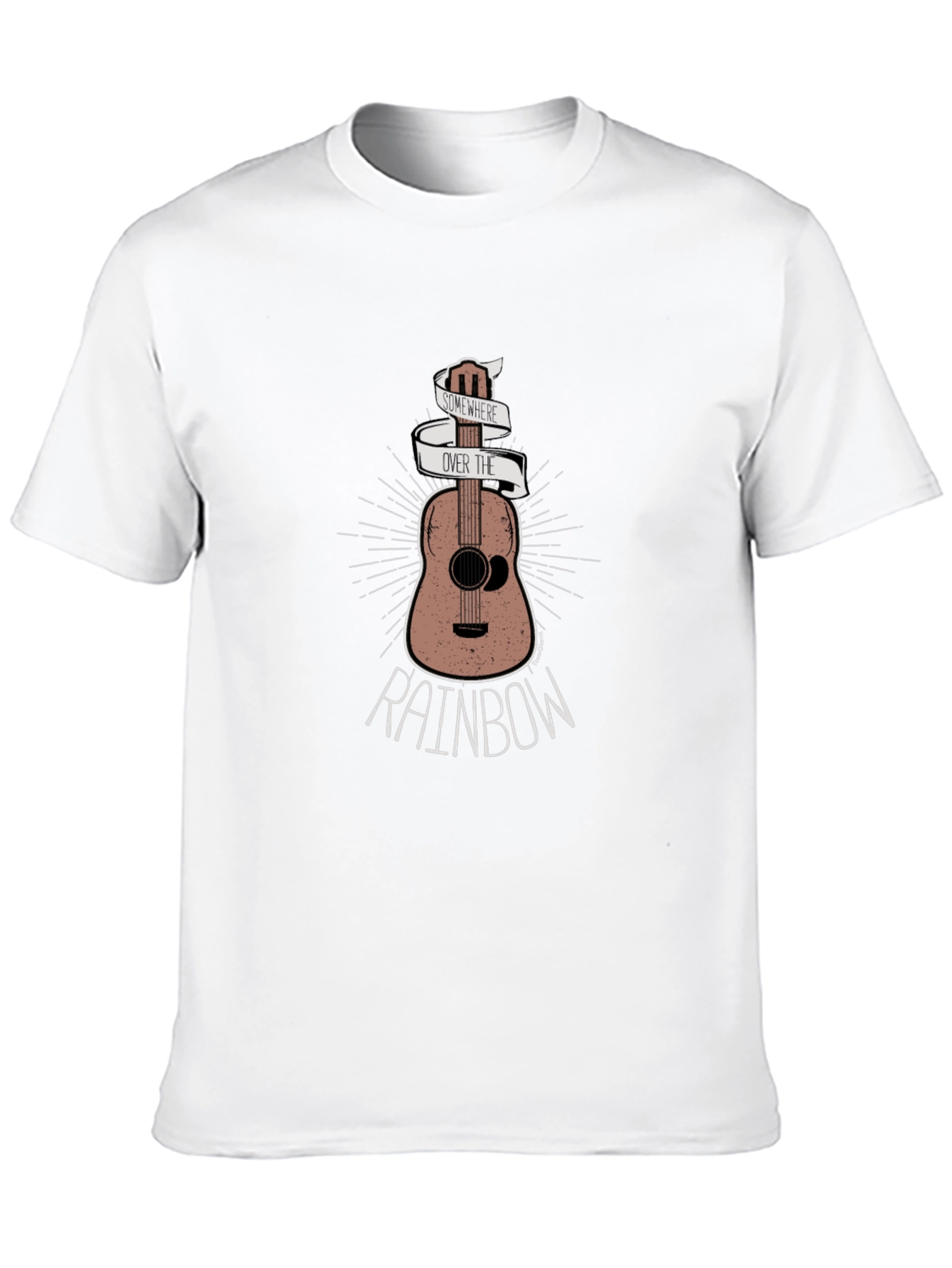 Guitar Over the Rainbow Graphic Tee