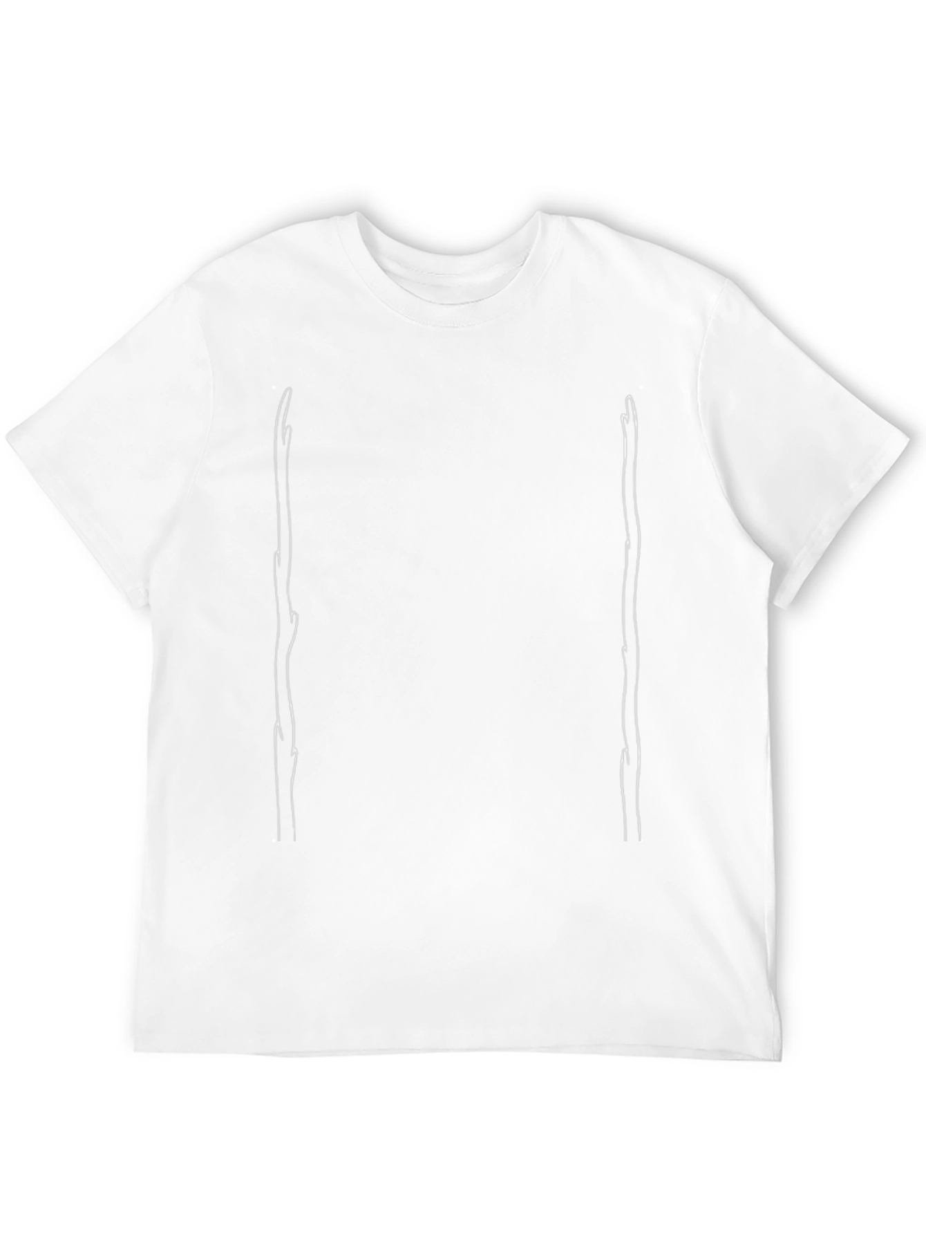 Minimalist Stick Figure Art Black T-Shirt