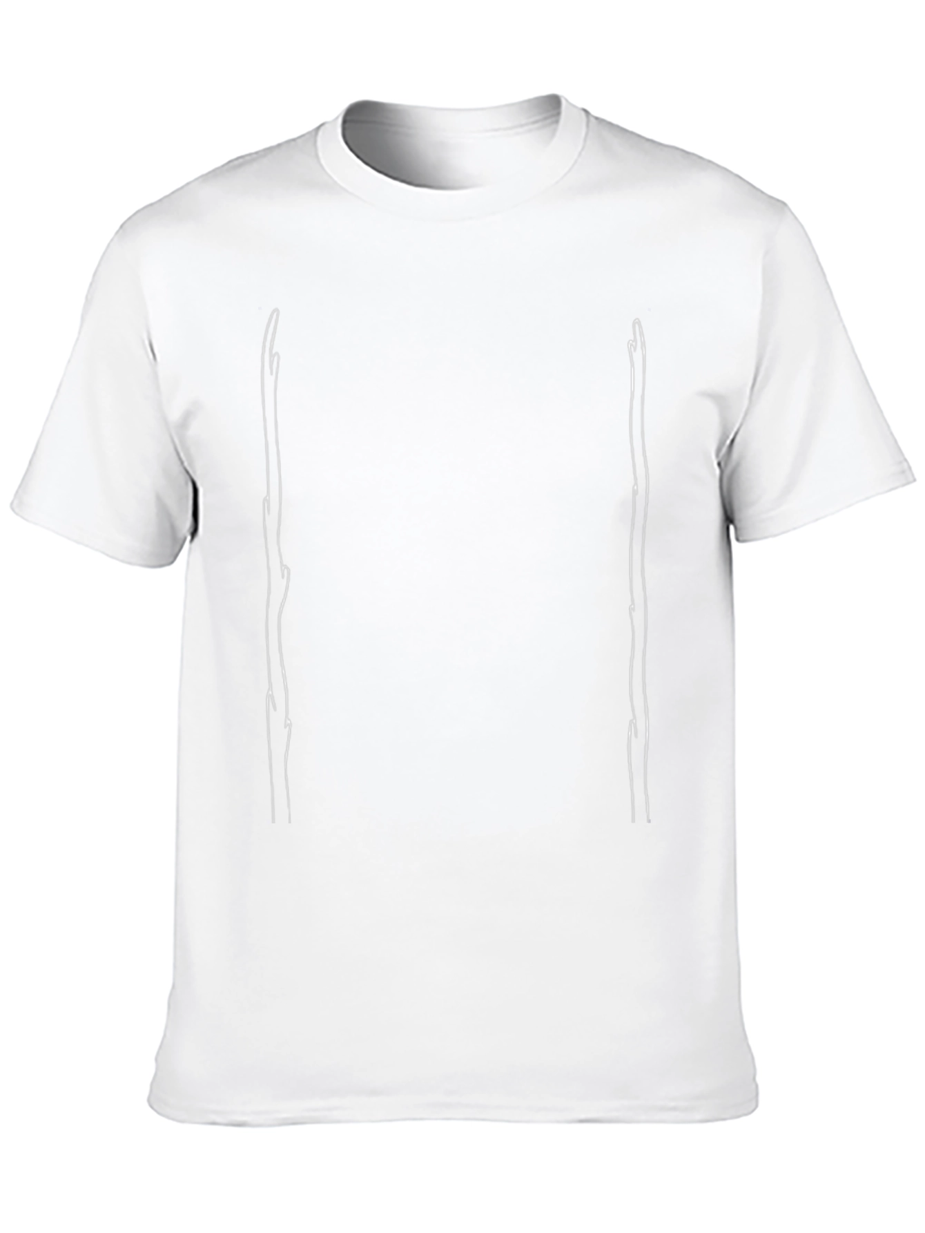 Minimalist Stick Figure Art Black T-Shirt