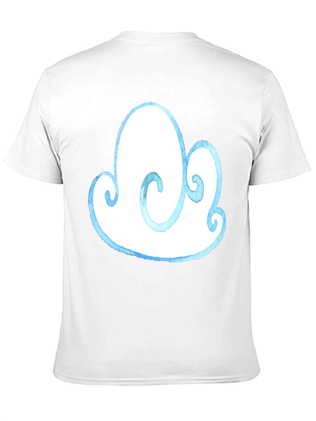 Cloud Graphic Tee - Black Cotton T-Shirt