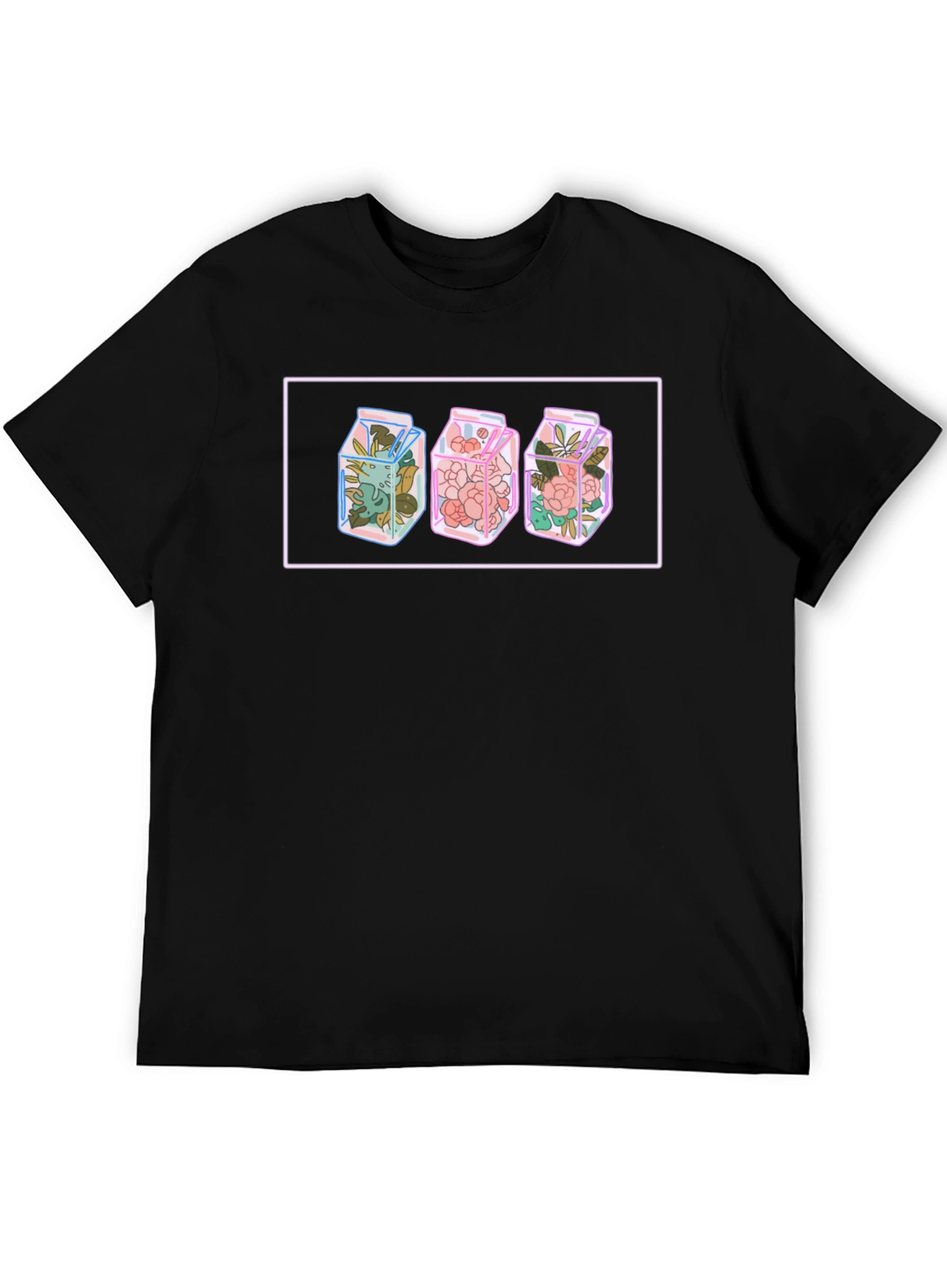 Floral Milk Carton Graphic Tee