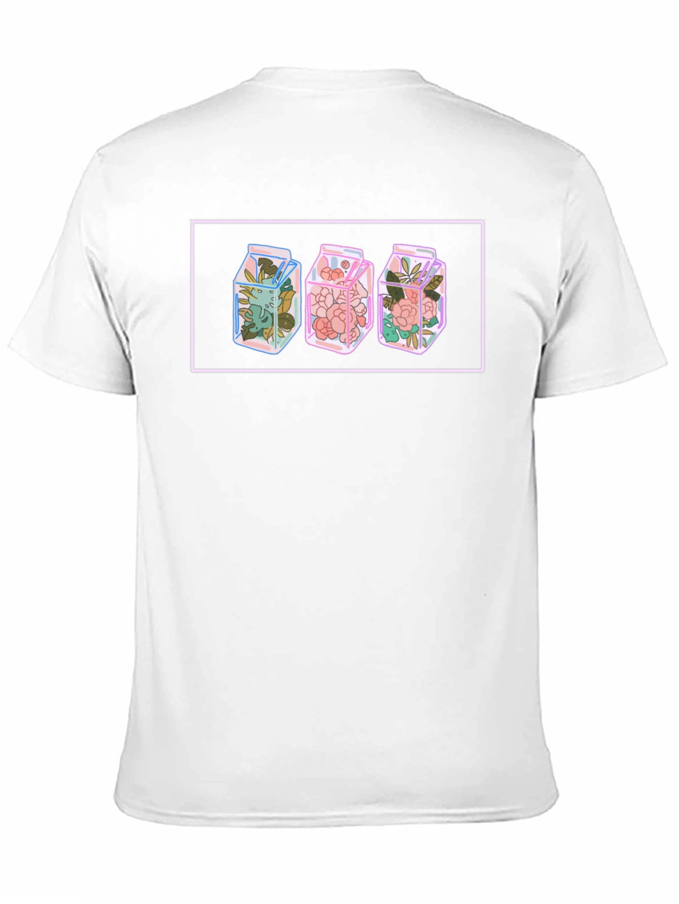 Floral Milk Carton Graphic Tee