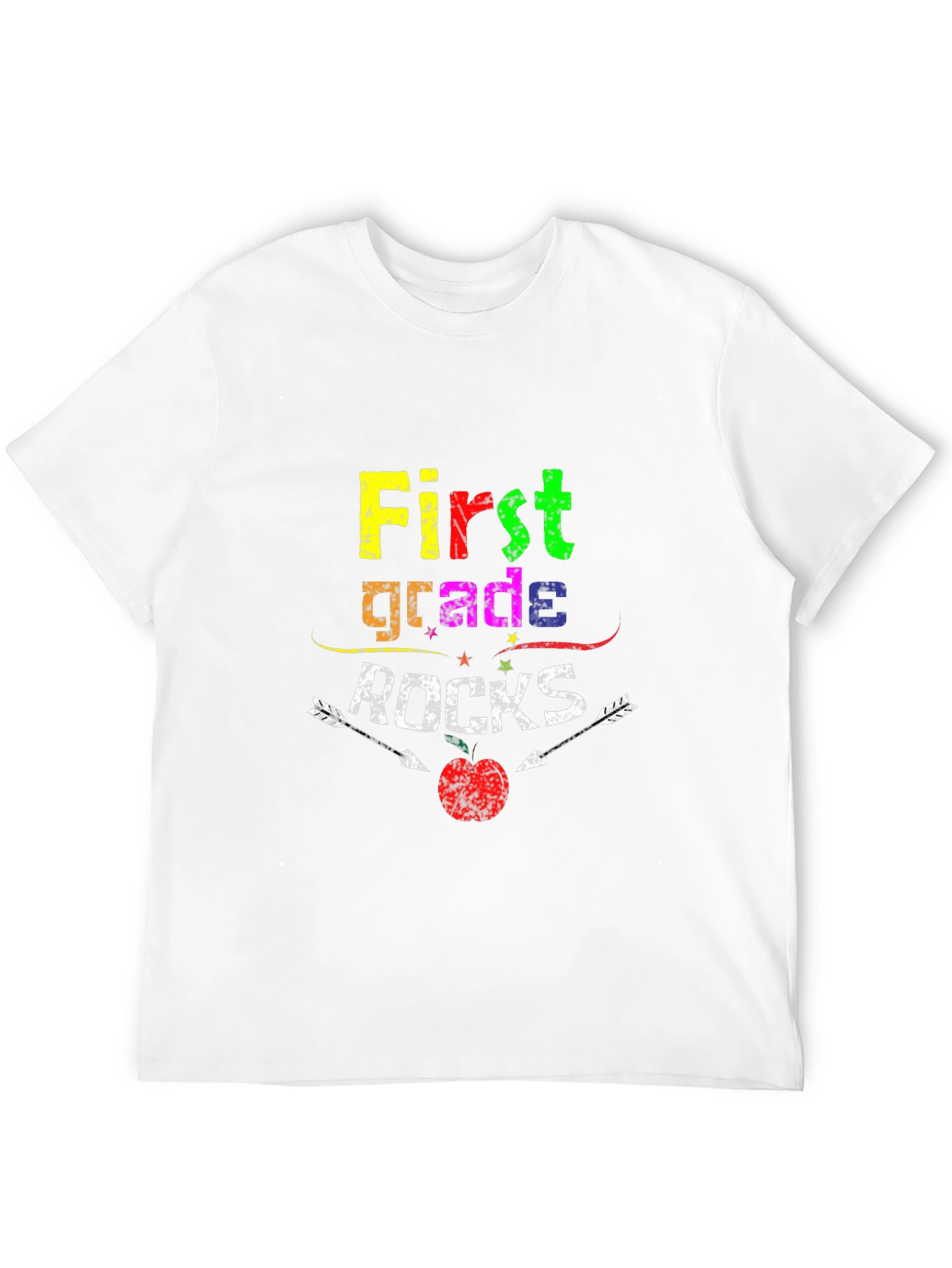 First Grade Rocks Black T-Shirt